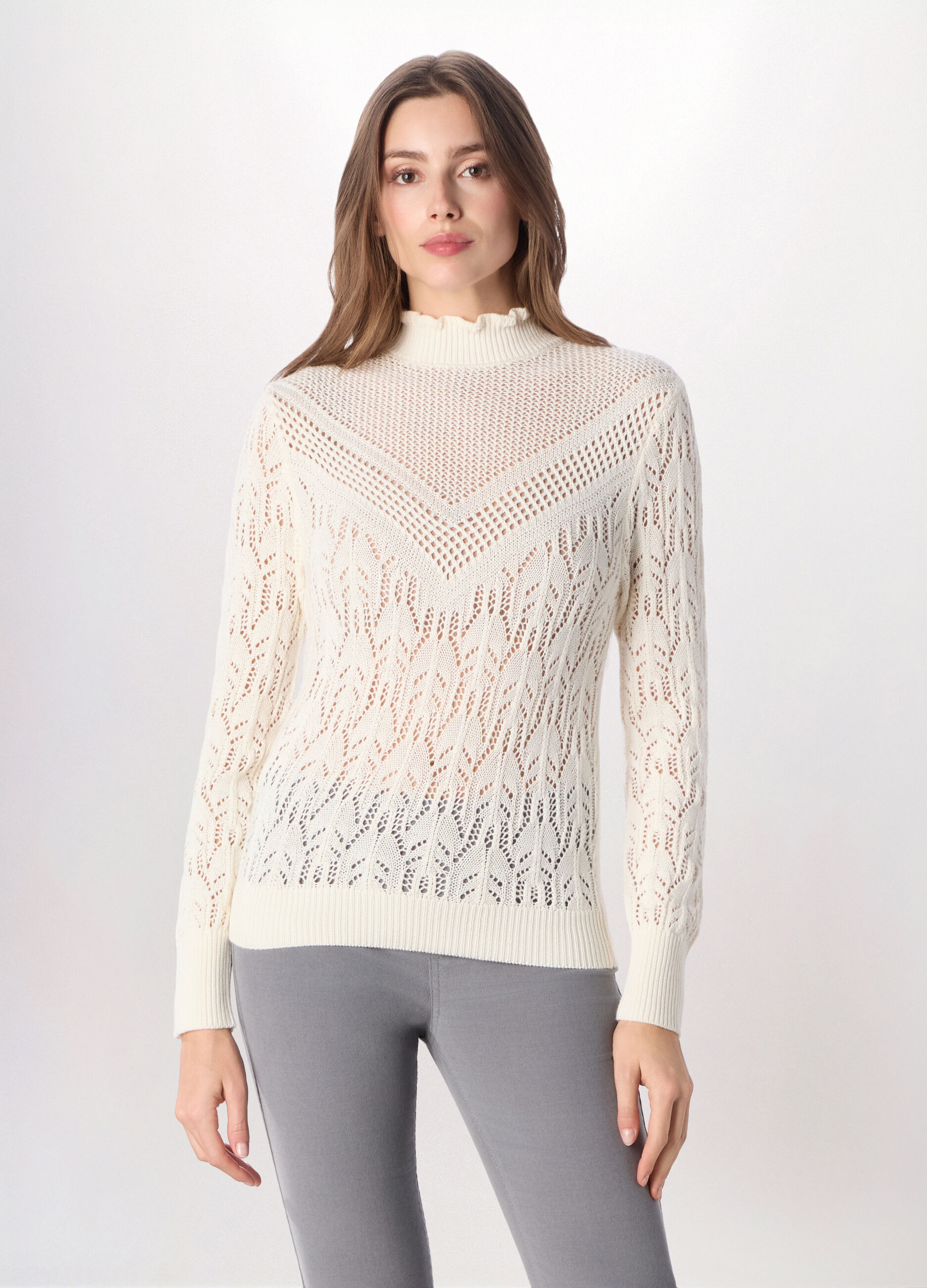 Pullover misto cotone donna_0
