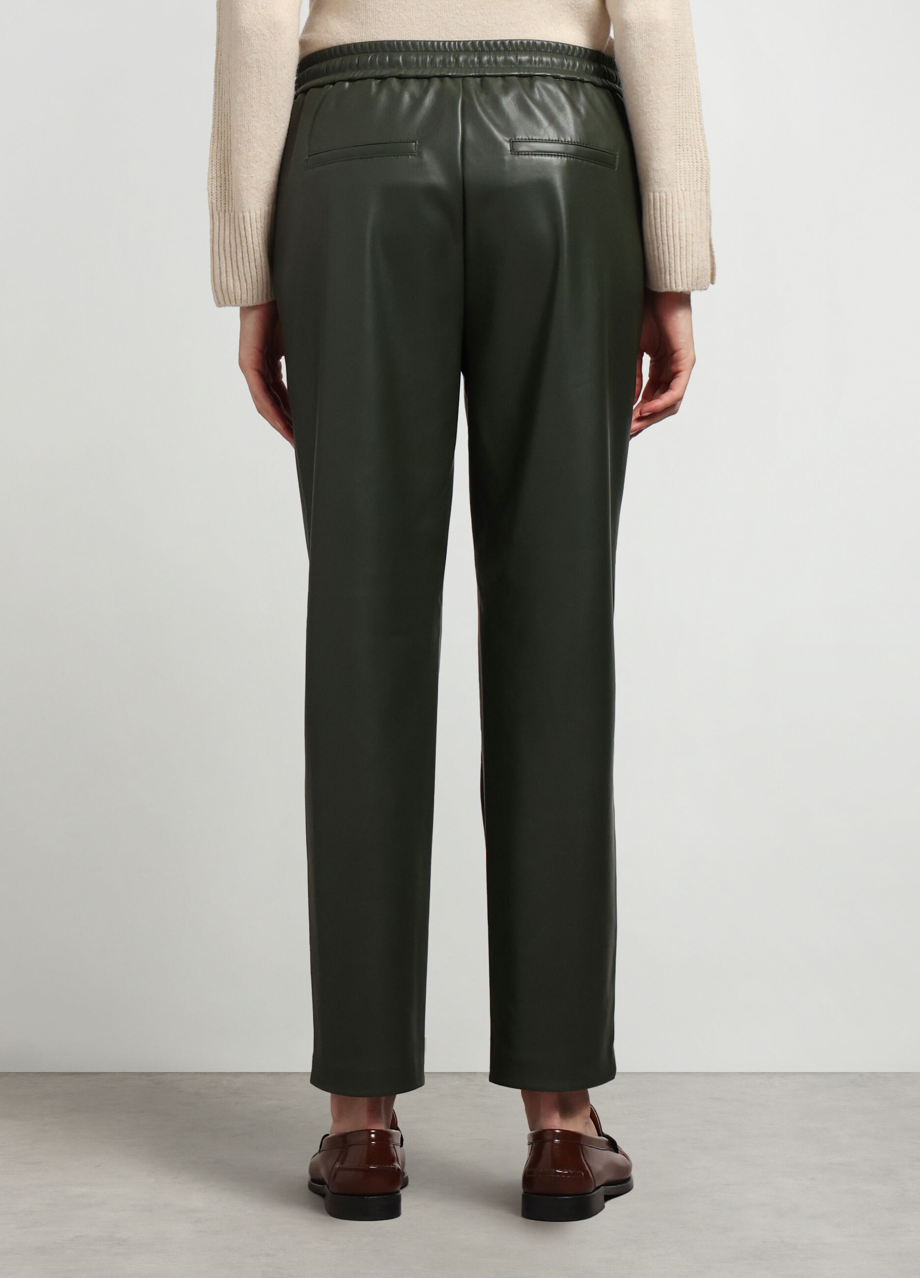 Jogger in eco pelle donna_1