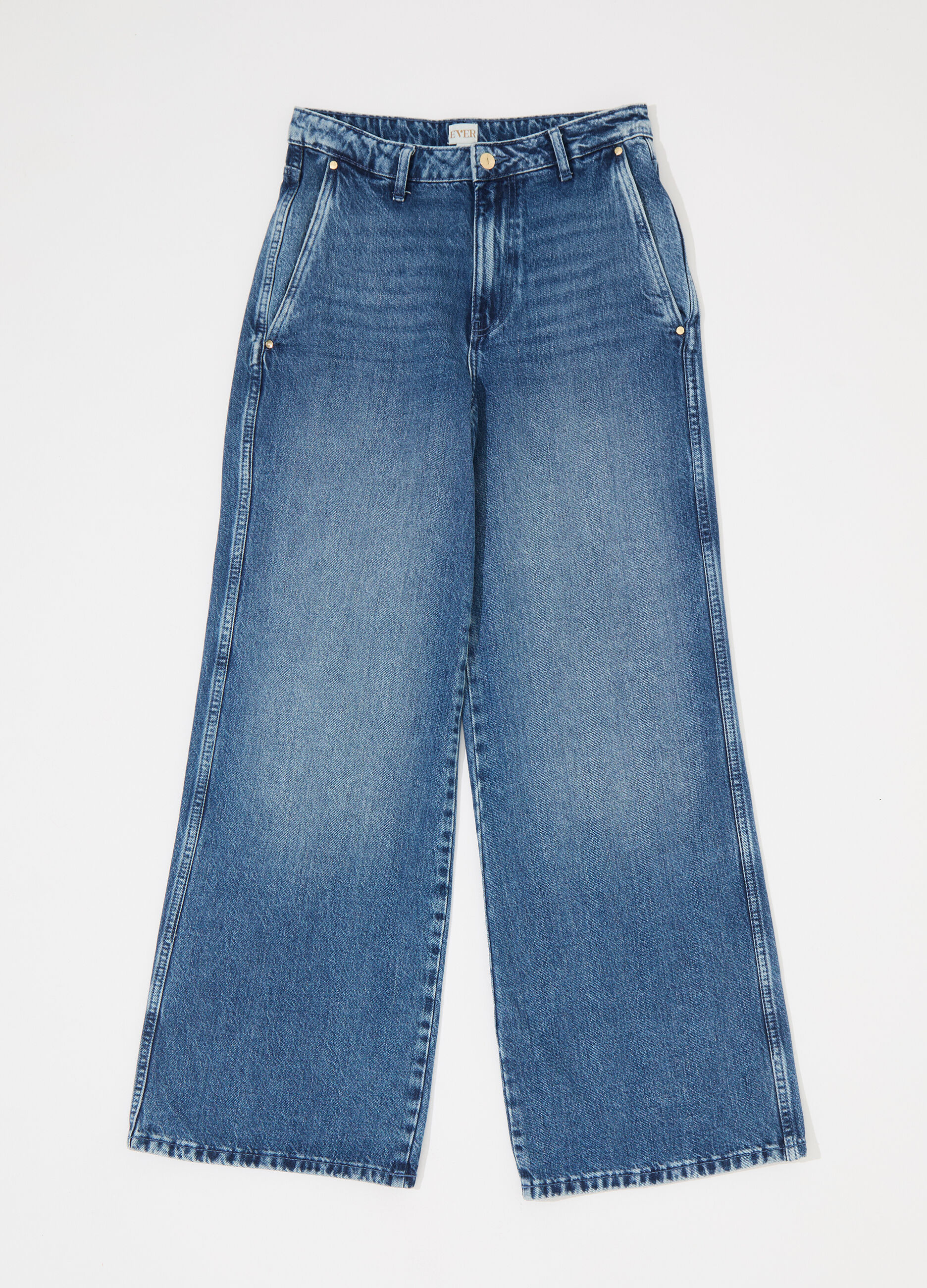 Pantalone denim flare fit donna_4