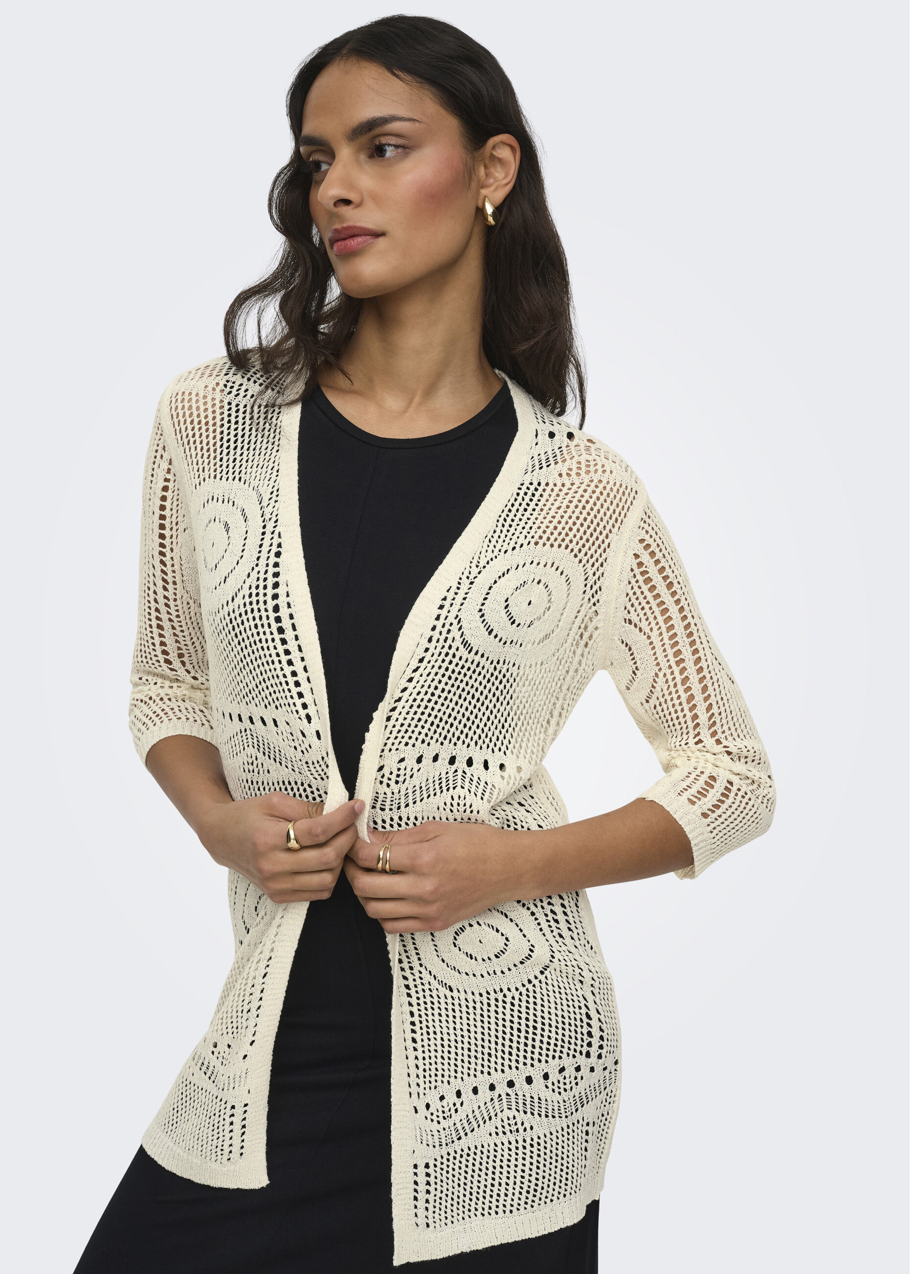 Cardigan in maglia con scollo a V