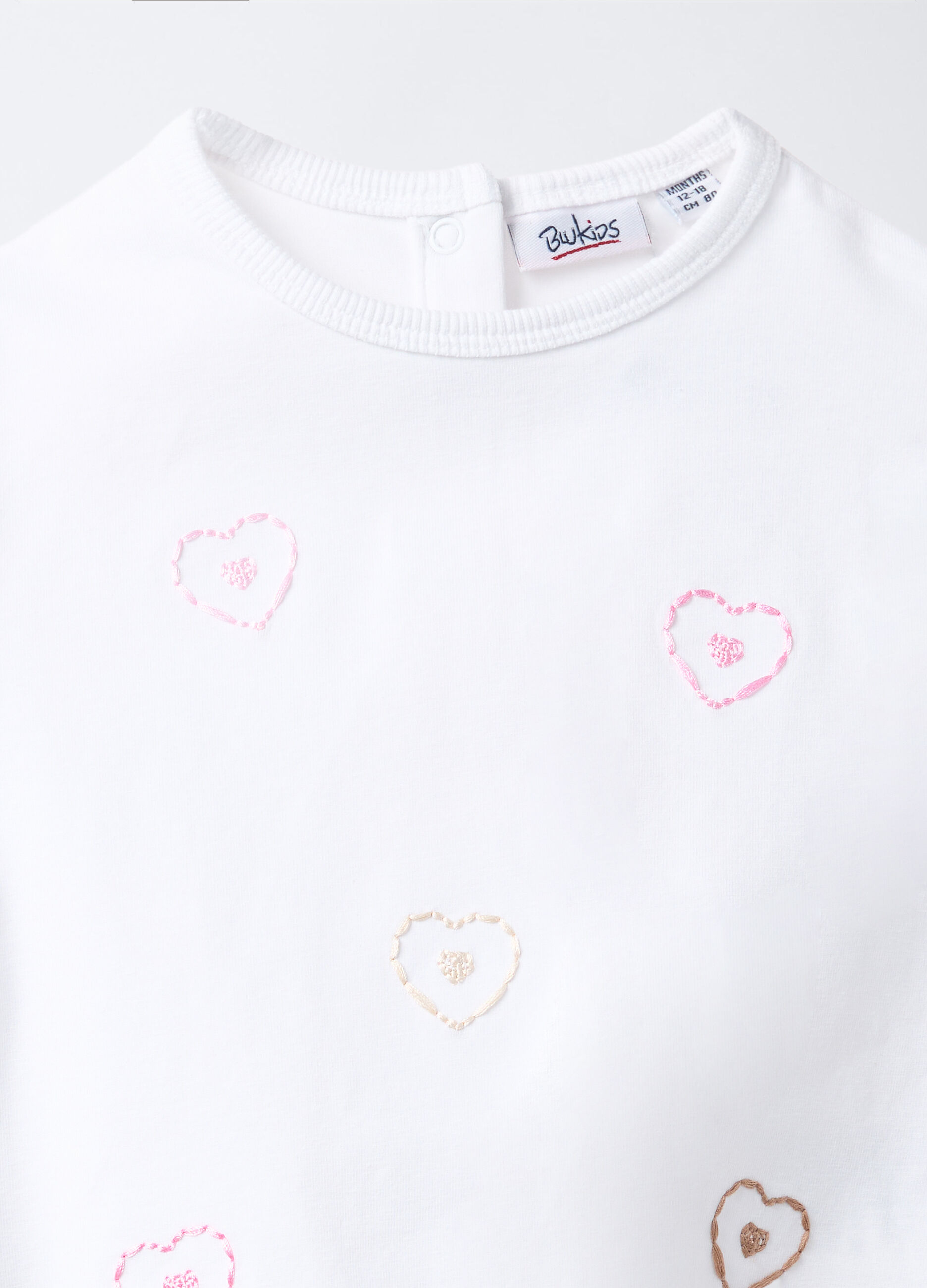 T-shirt in jersey di cotone stretch bimba_2
