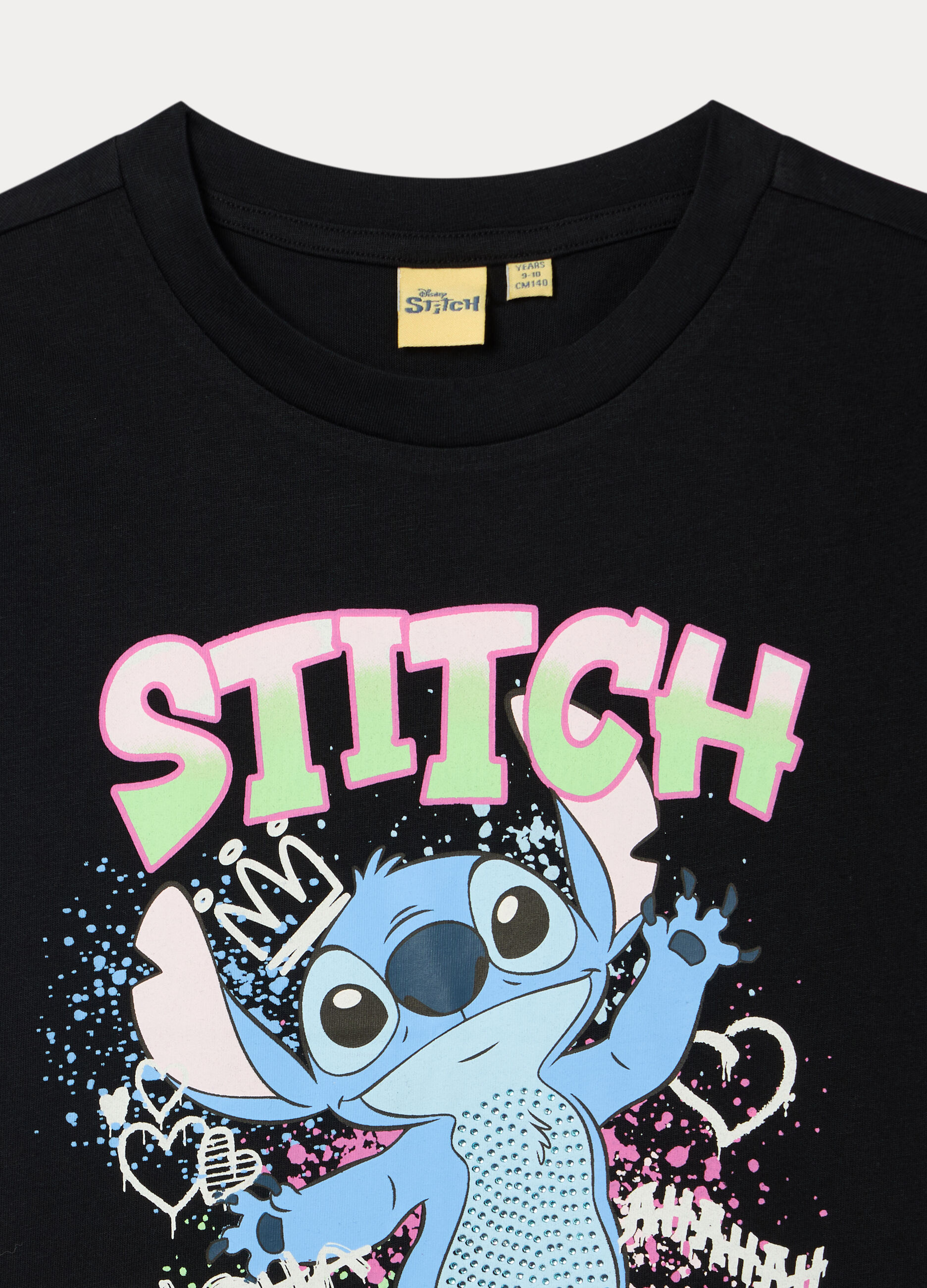 T-shirt Stitch in jersey di puro cotone ragazza_2