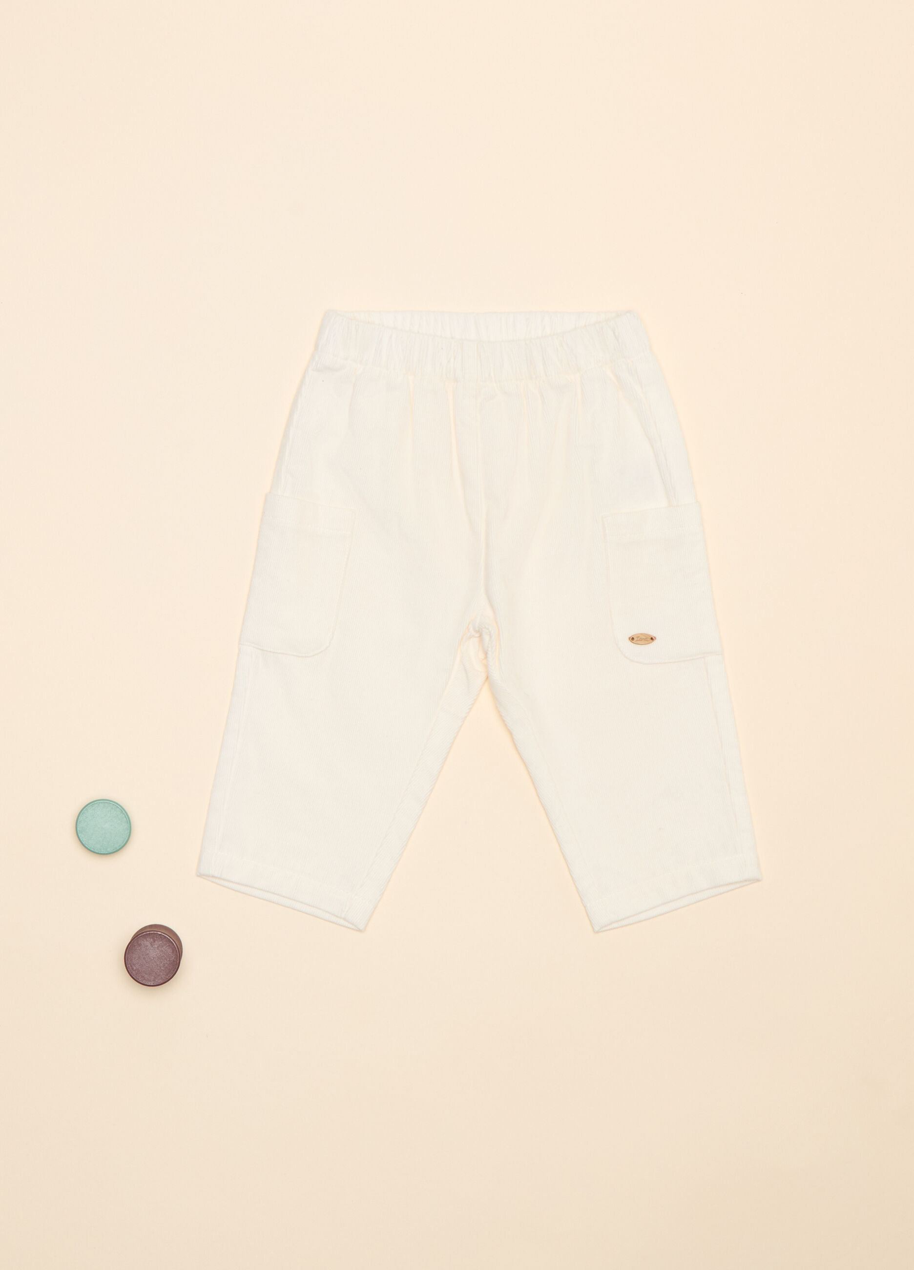 Pantaloni in costina di velluto_0