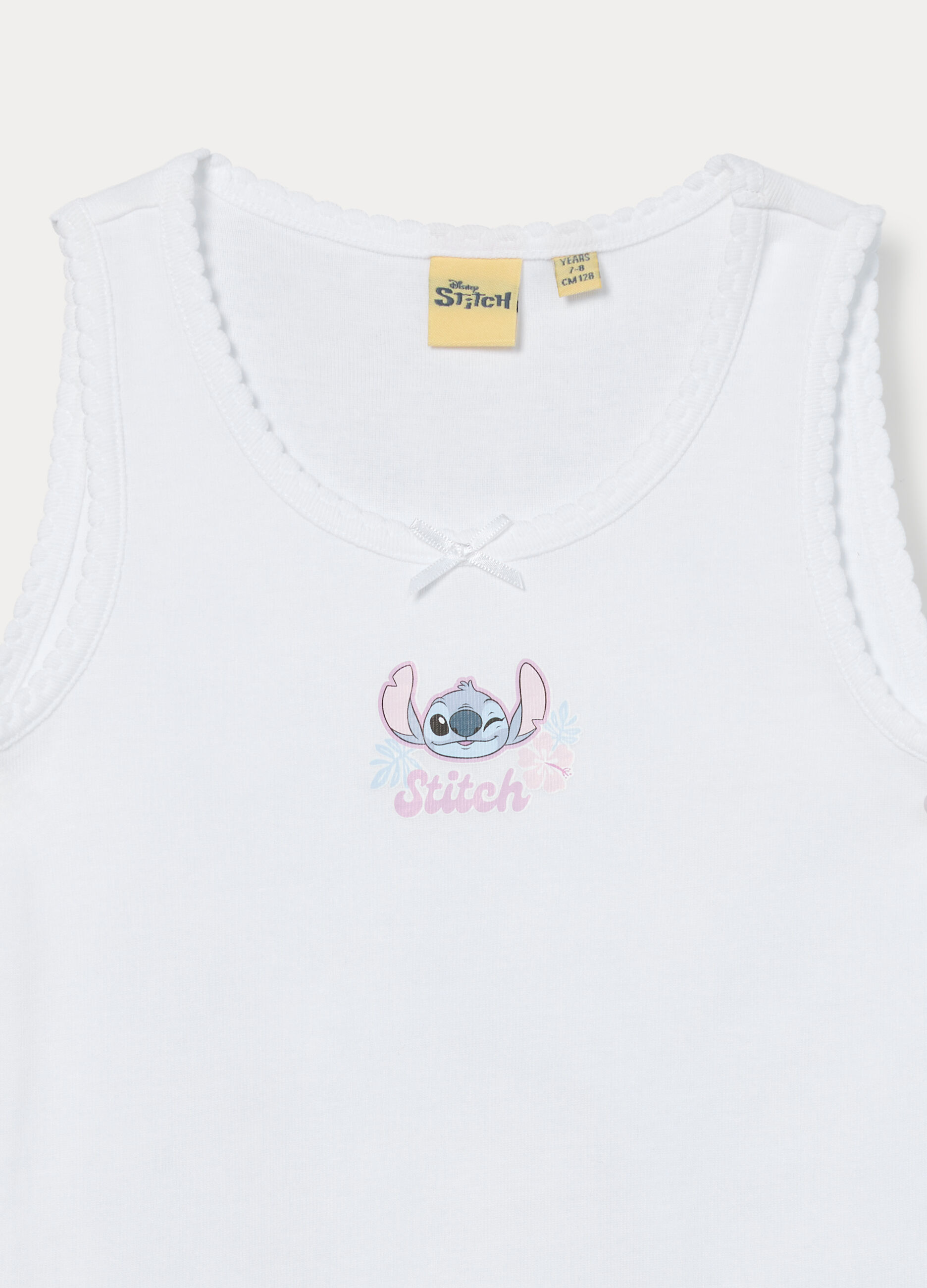 Pack 2 canotte intime Stitch in puro cotone bambina_2