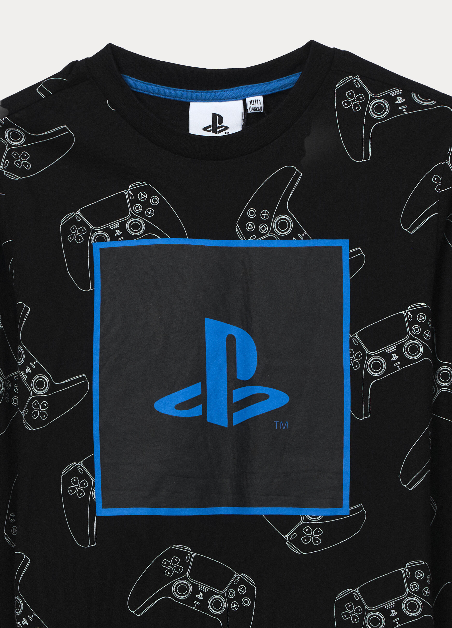 Set pigiama lungo Play Station in jersey di puro cotone ragazzo_2