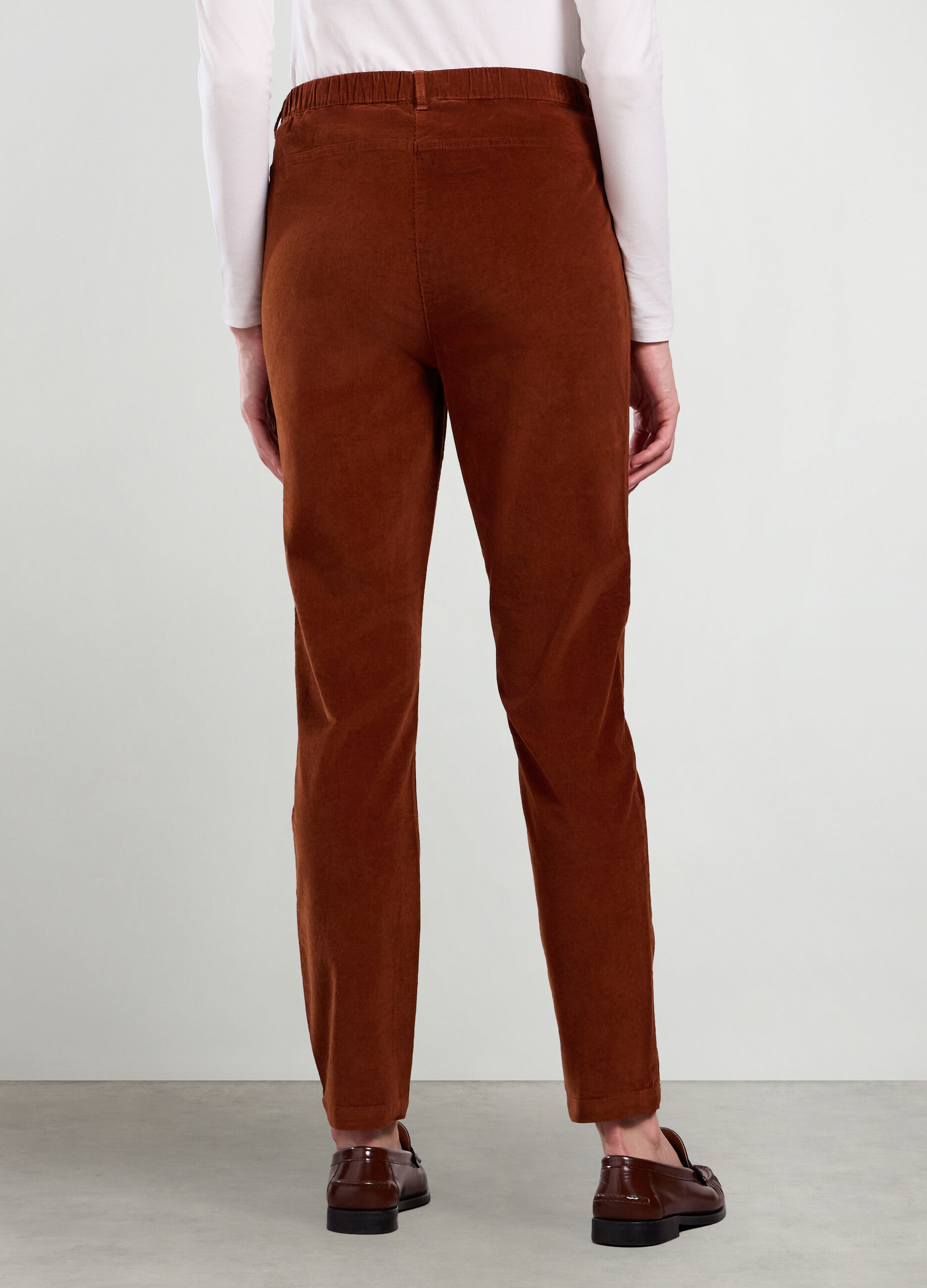 Leggings in costina di velluto donna_1