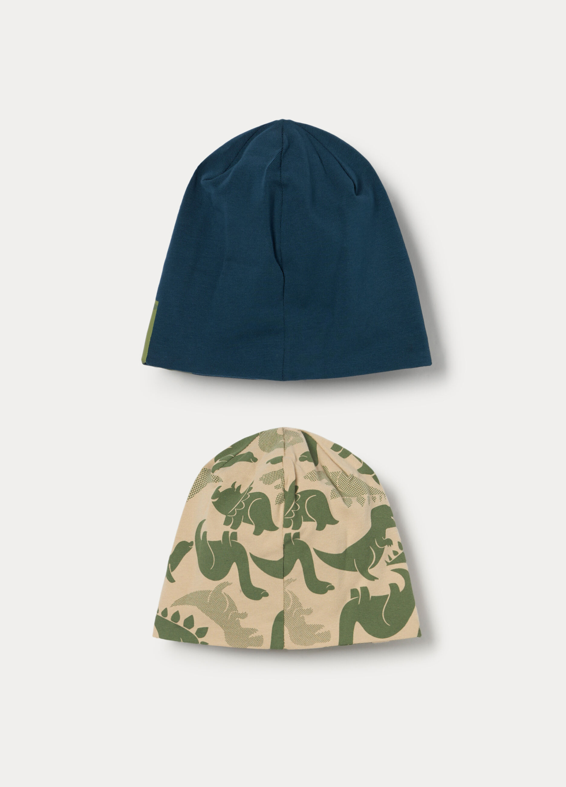 Pack 2 berretti in jersey di cotone stretch _1