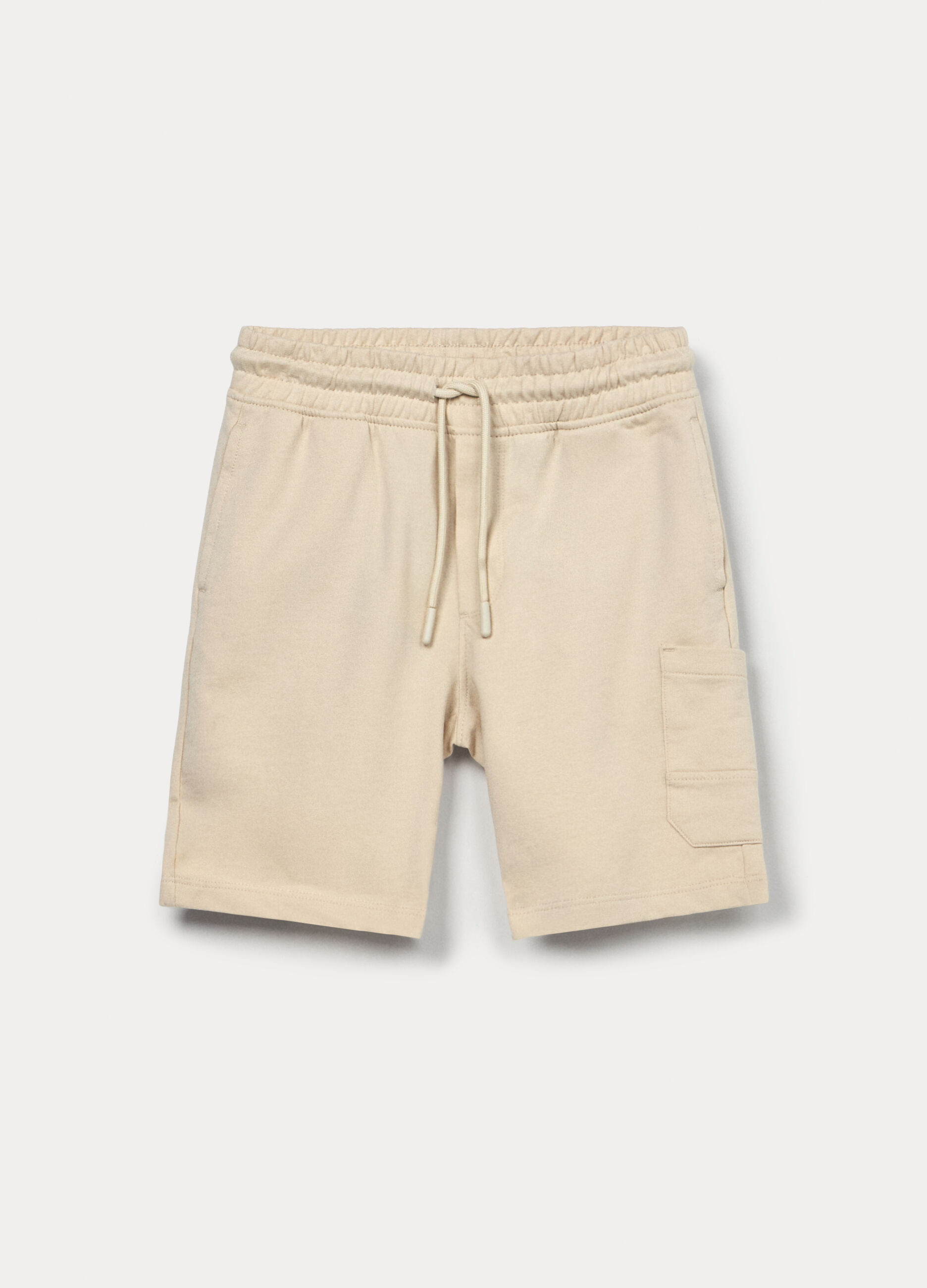 Shorts in french terry di puro cotone bambino_0