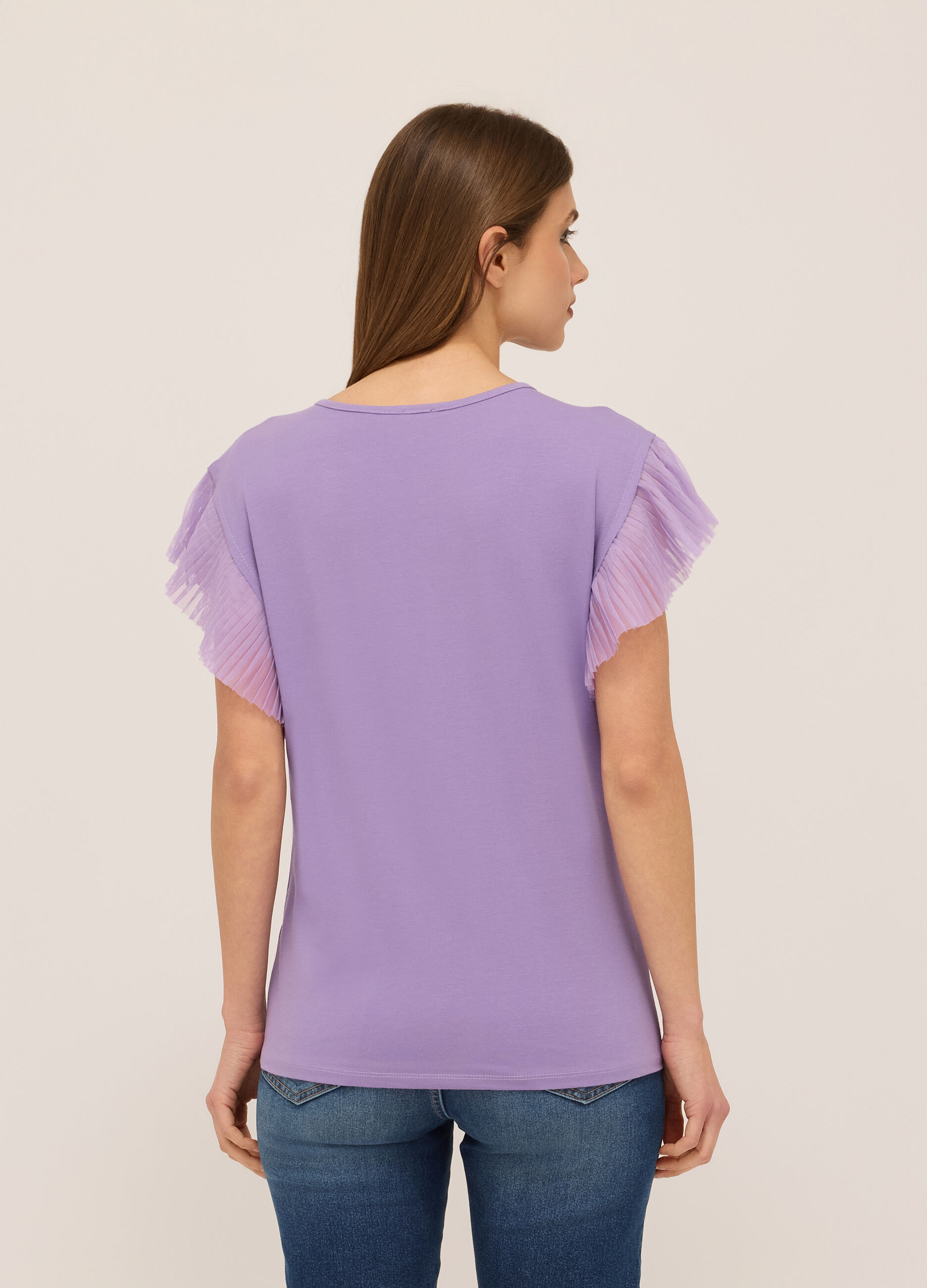 Canotta in jersey di cotone stretch donna_1