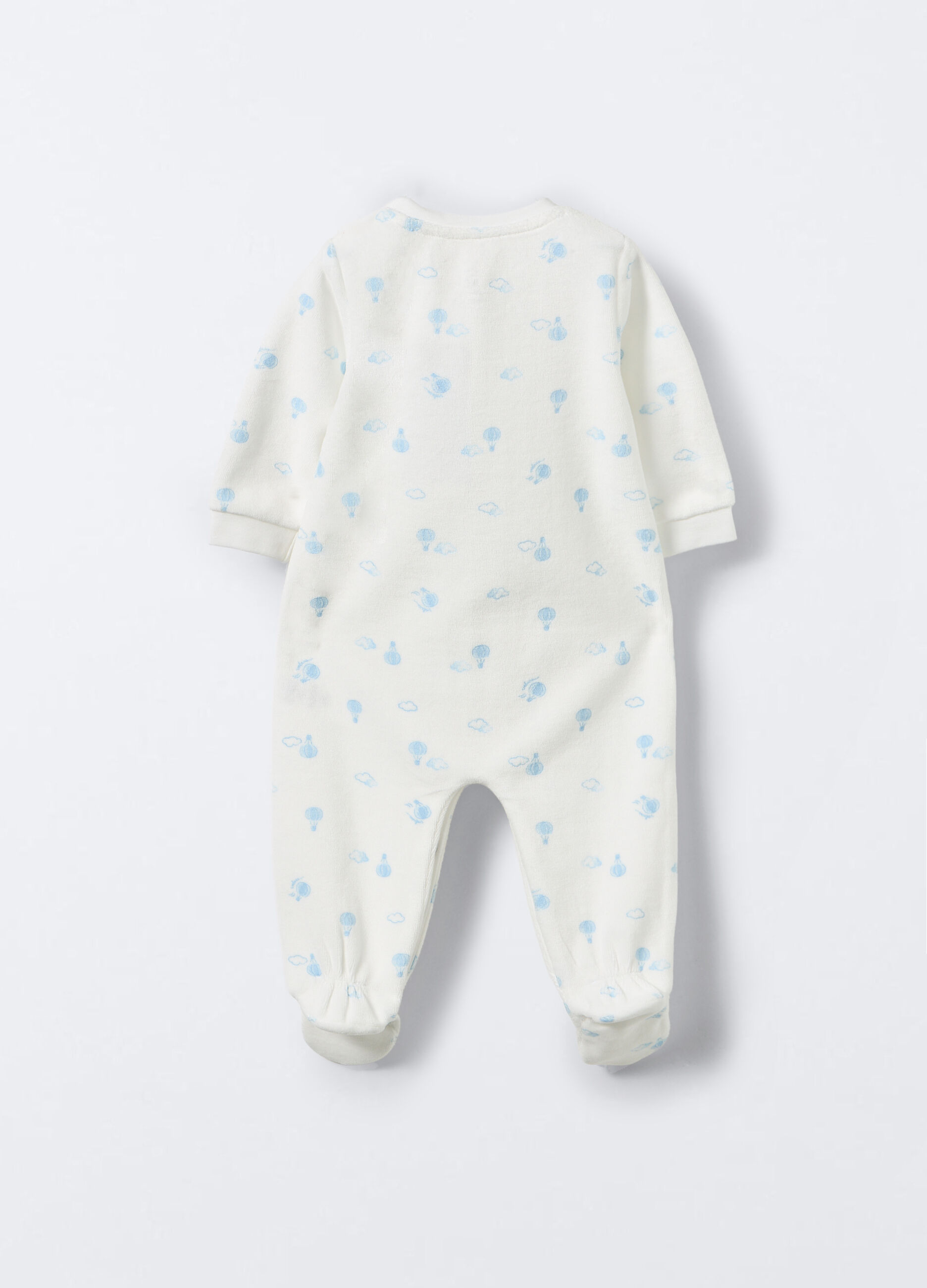Tutina misto cotone velour neonato_1