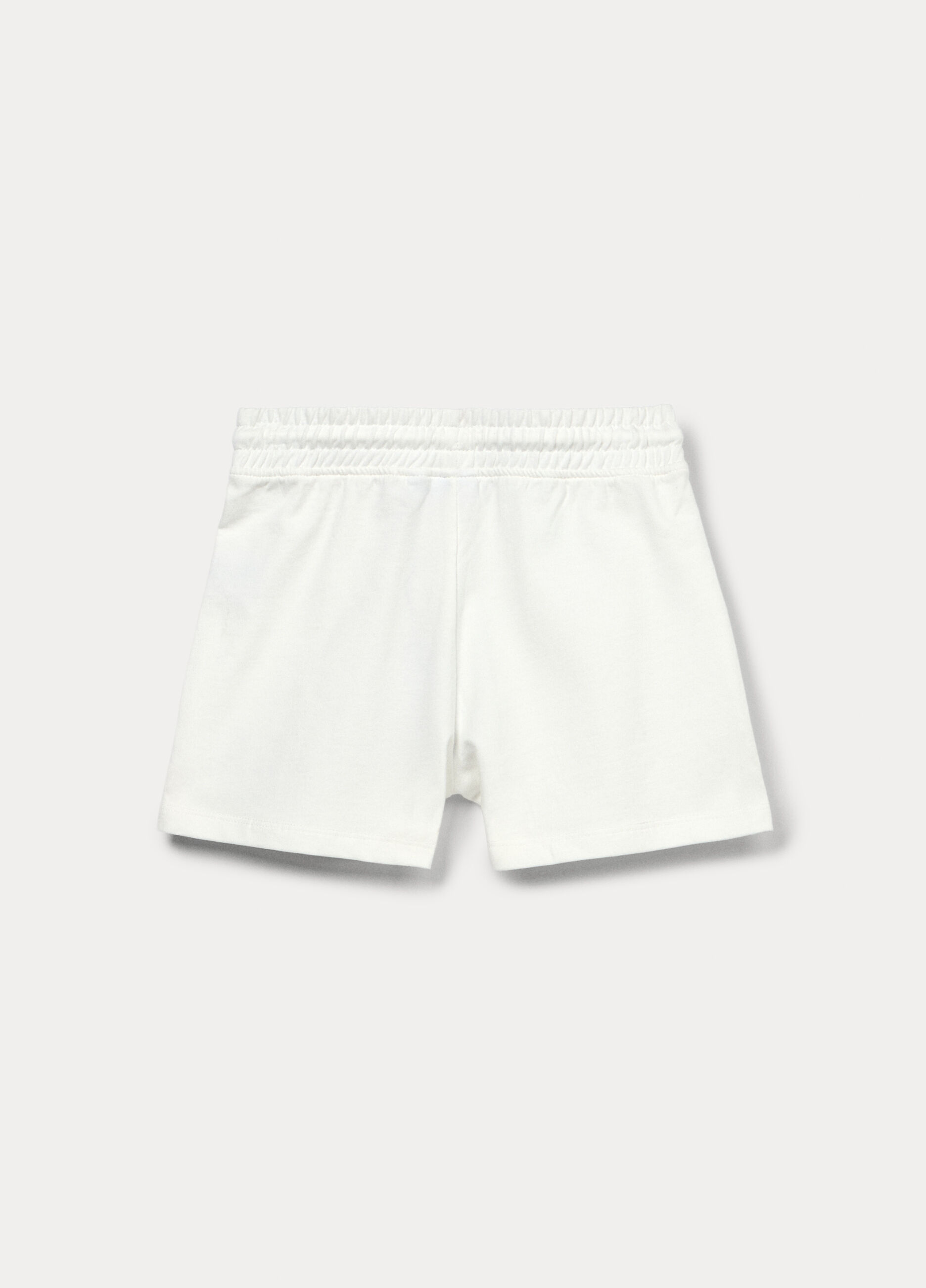 Shorts in french terry di puro cotone ragazza_1