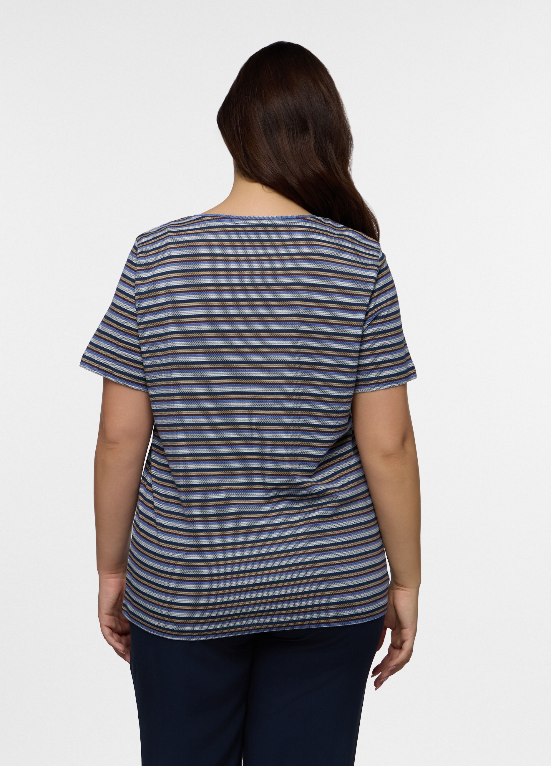 T-shirt girocollo donna curvy_1
