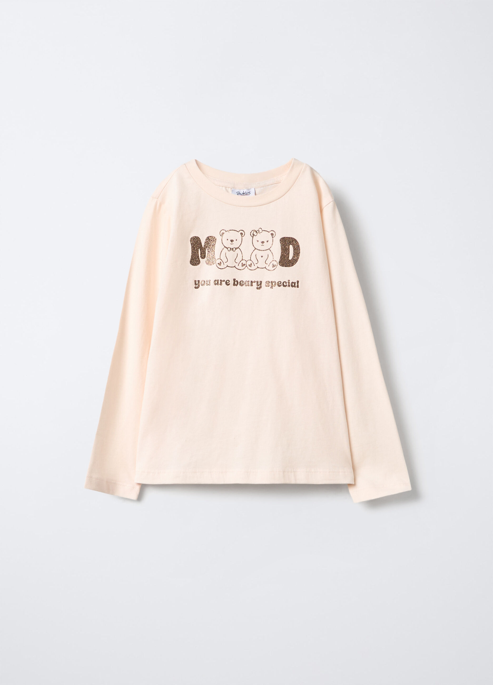T-shirt in jersey di puro cotone bambina_0