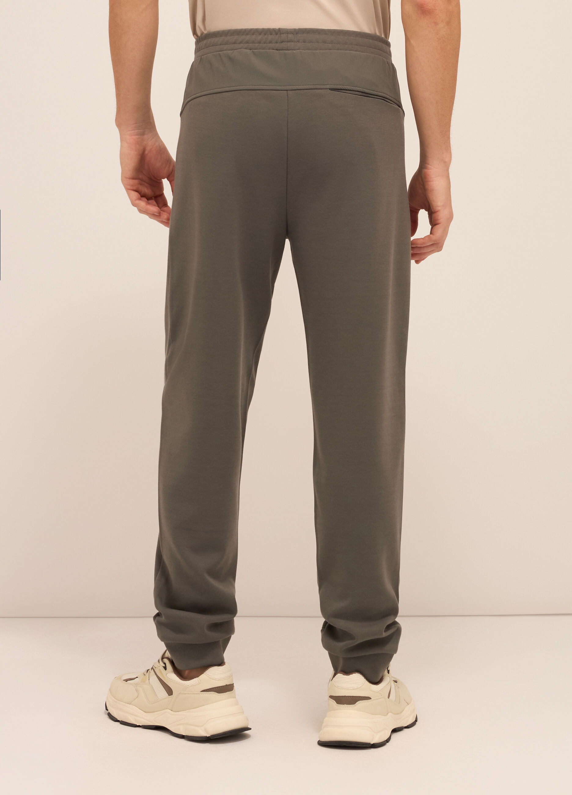 Jogger in misto cotone uomo_1