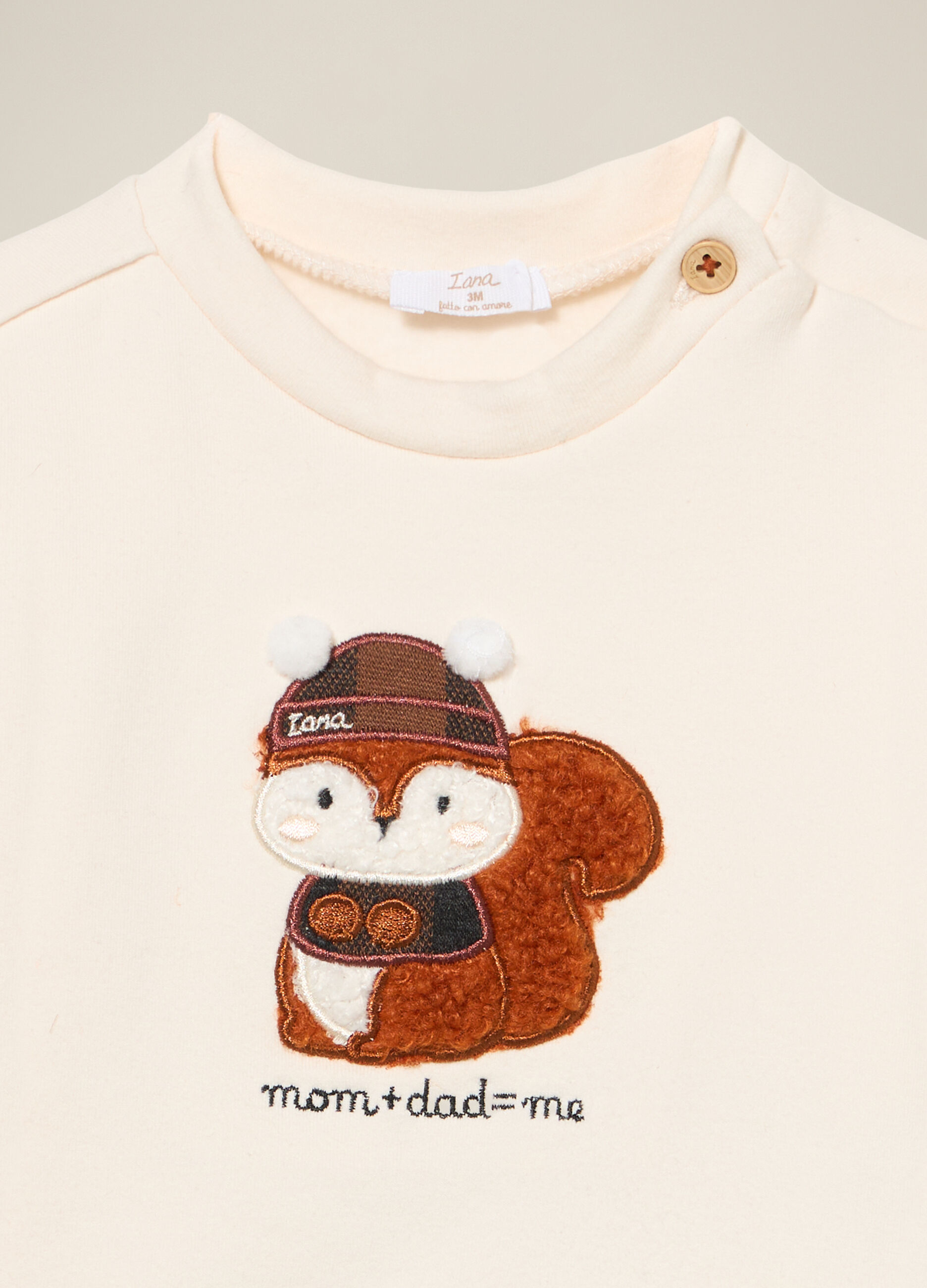 Set felpa pantalone in misto cotone multicolor da neonato regular fit_3