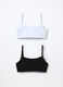 Pack 2 top in jersey di cotone stretch ragazza_0