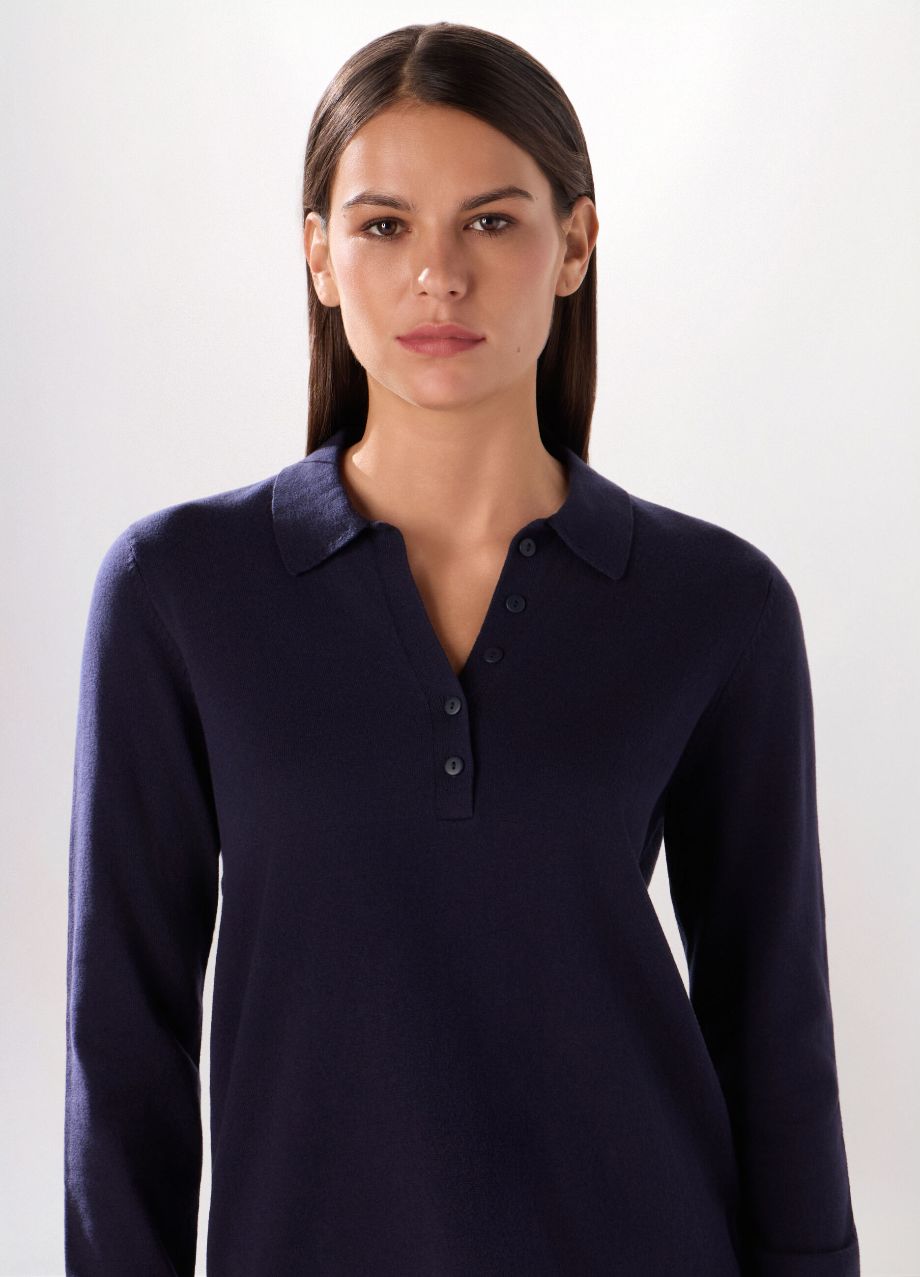 Polo tricot misto cotone donna_2