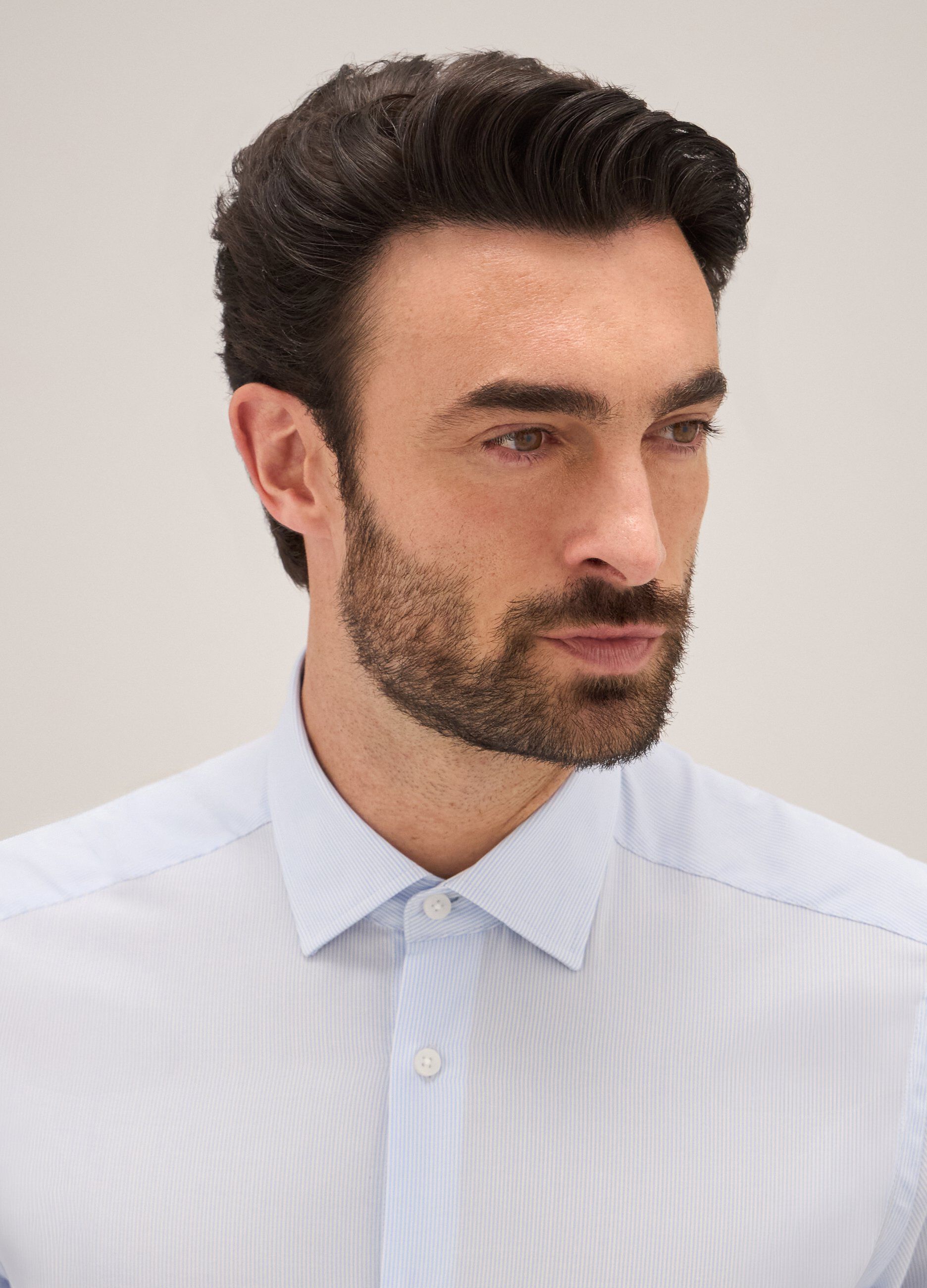 Camicia Rumford in cotone rigato uomo_2