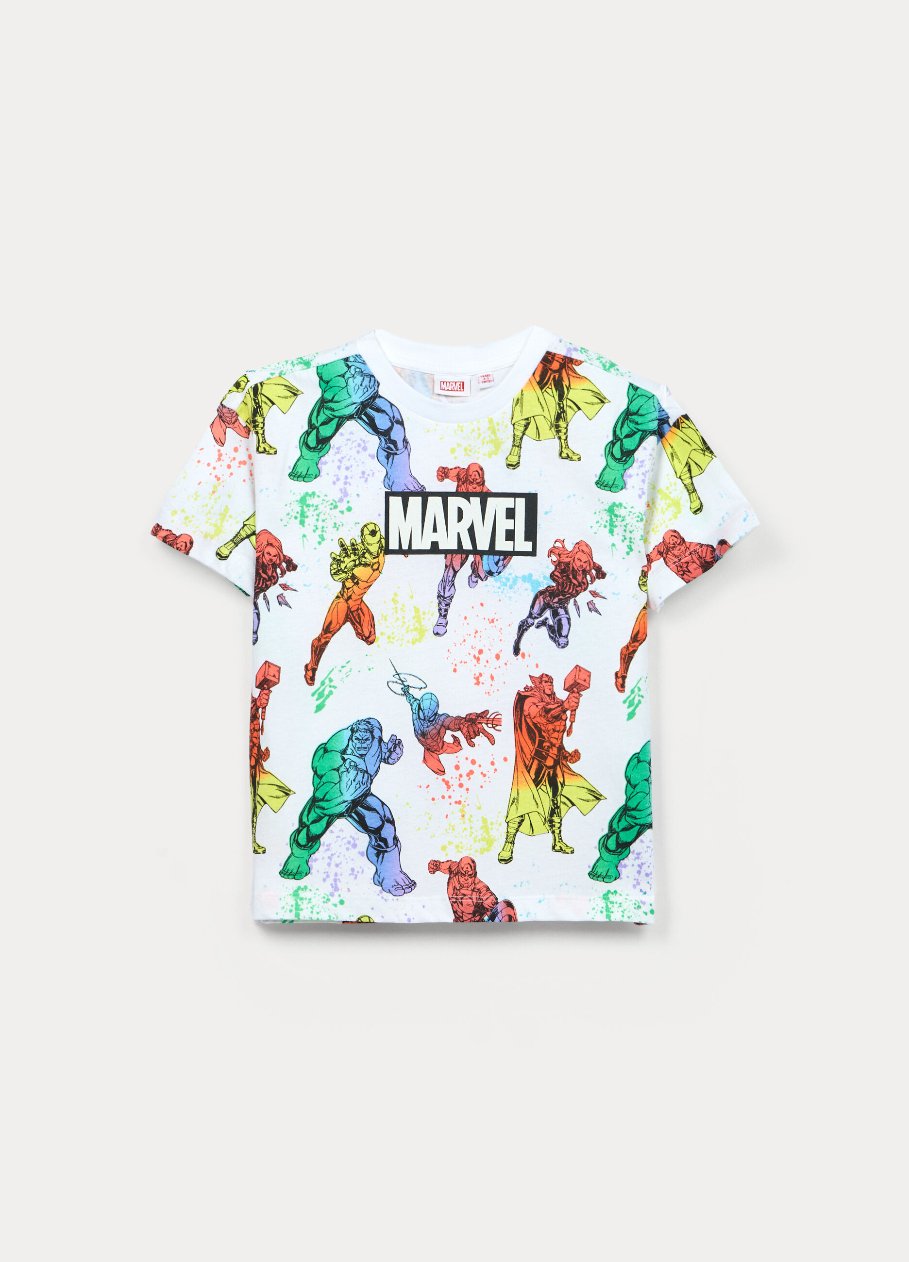 T-shirt Marvel in jersey di puro cotone bambino_0