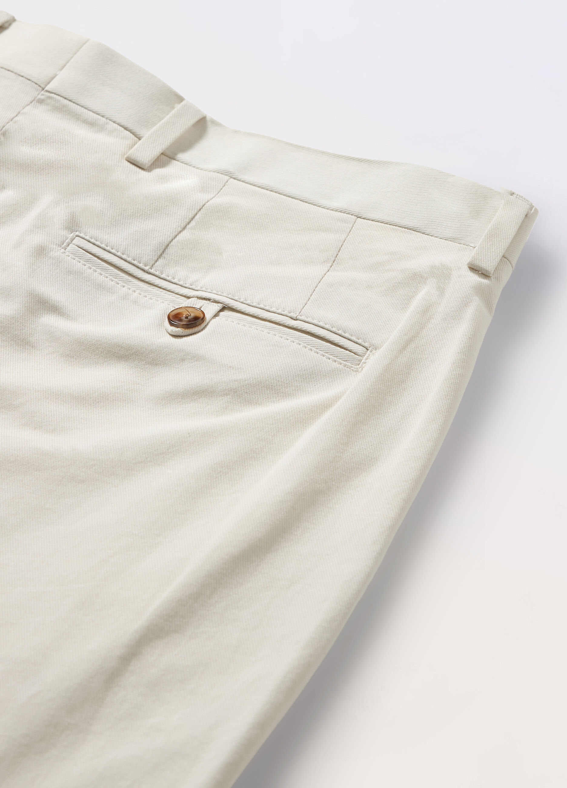 Pantaloni chino slim fit in cotone e lino uomo_4