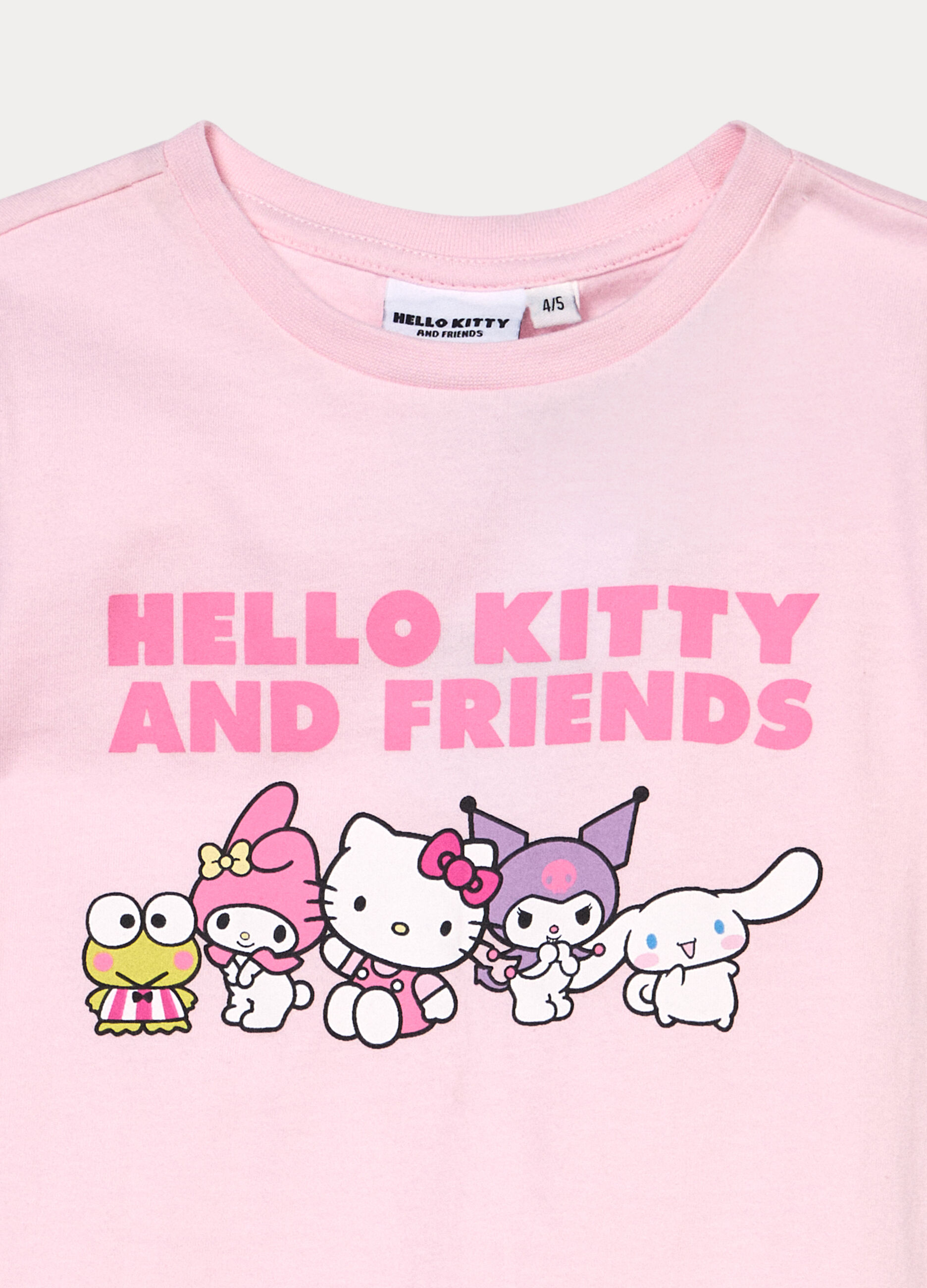 Set pigiama corto Hello Kitty in jersey di puro cotone bambina _2