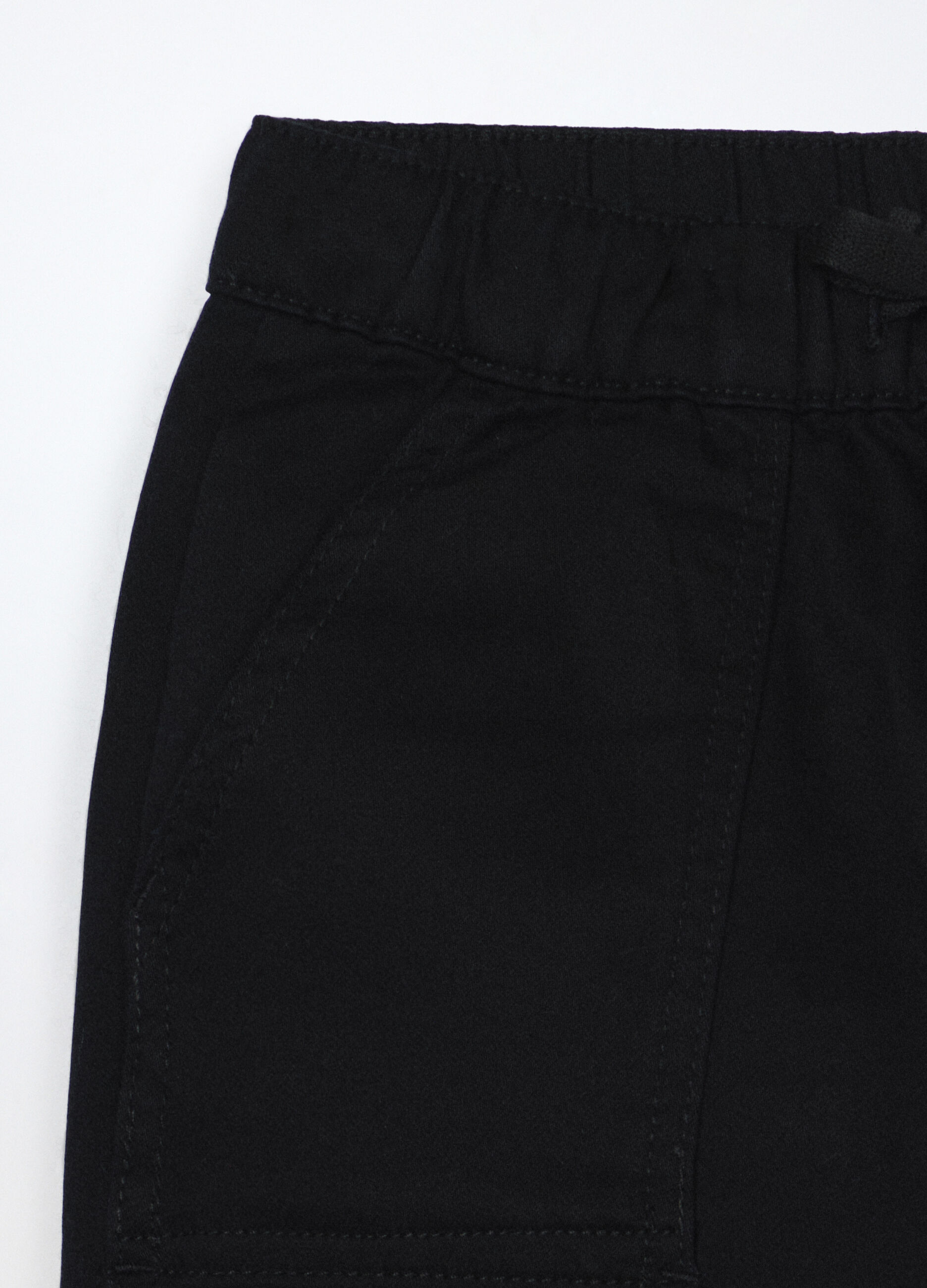 Jogger cargo in french terry denim bambino_2
