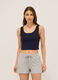 Top in costina di cotone stretch donna_0