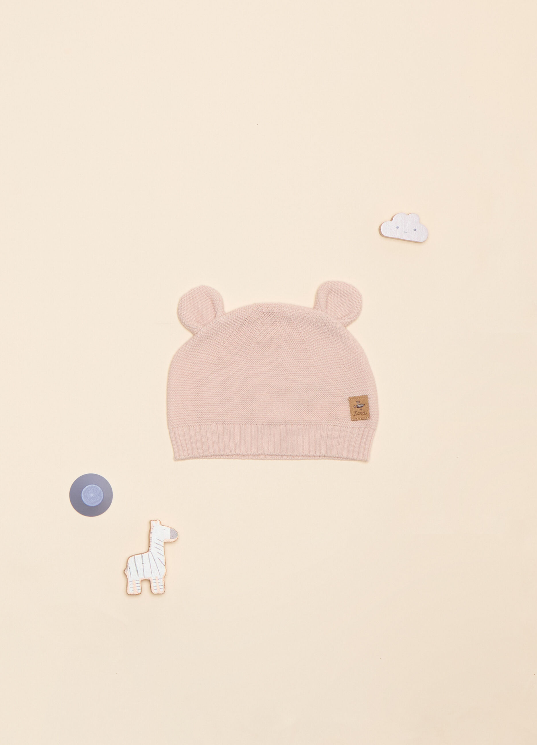 Berretto tricot in puro cotone IANA neonata_0