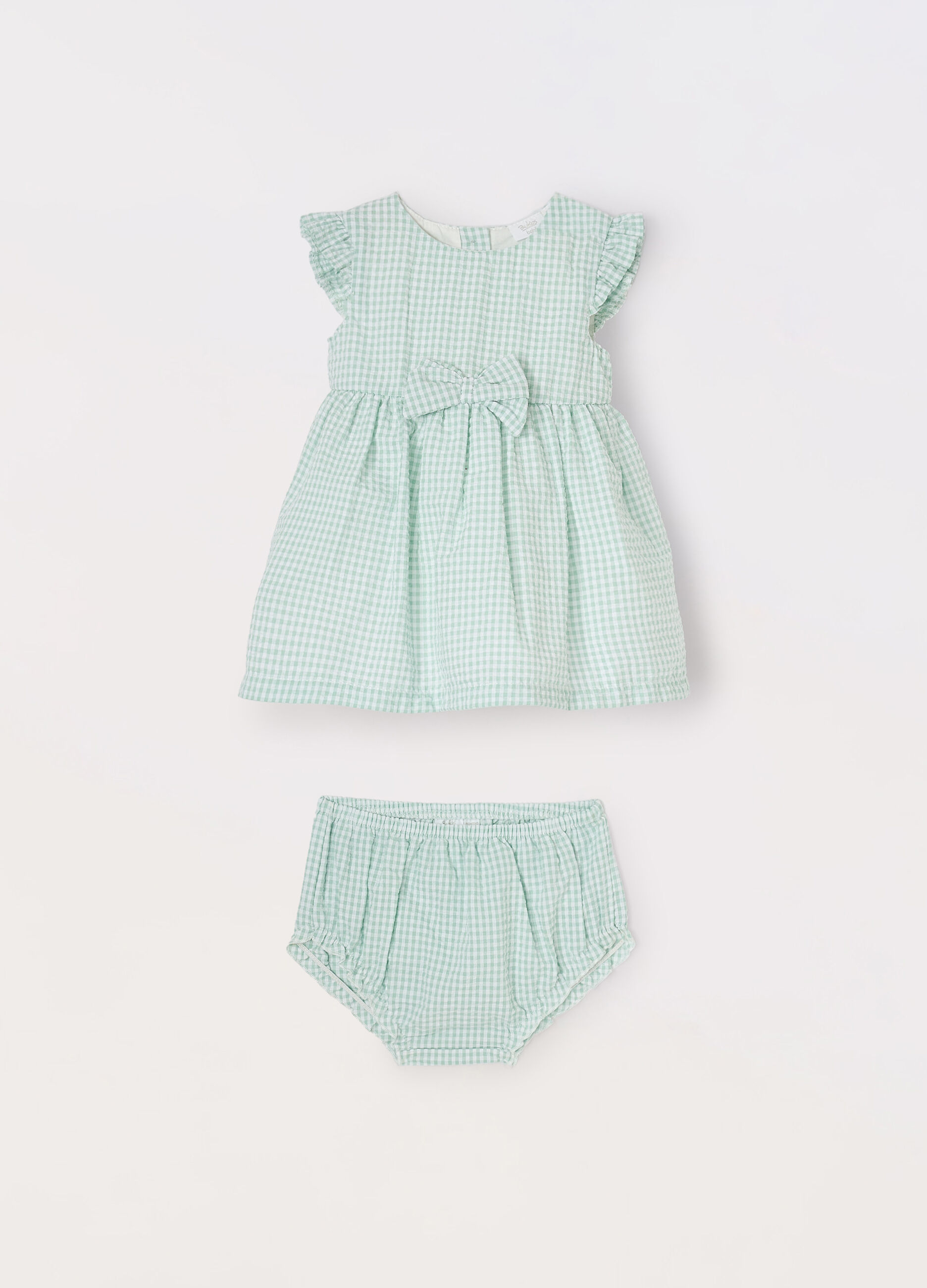 Set vestitino + shorts in misto cotone neonata_0