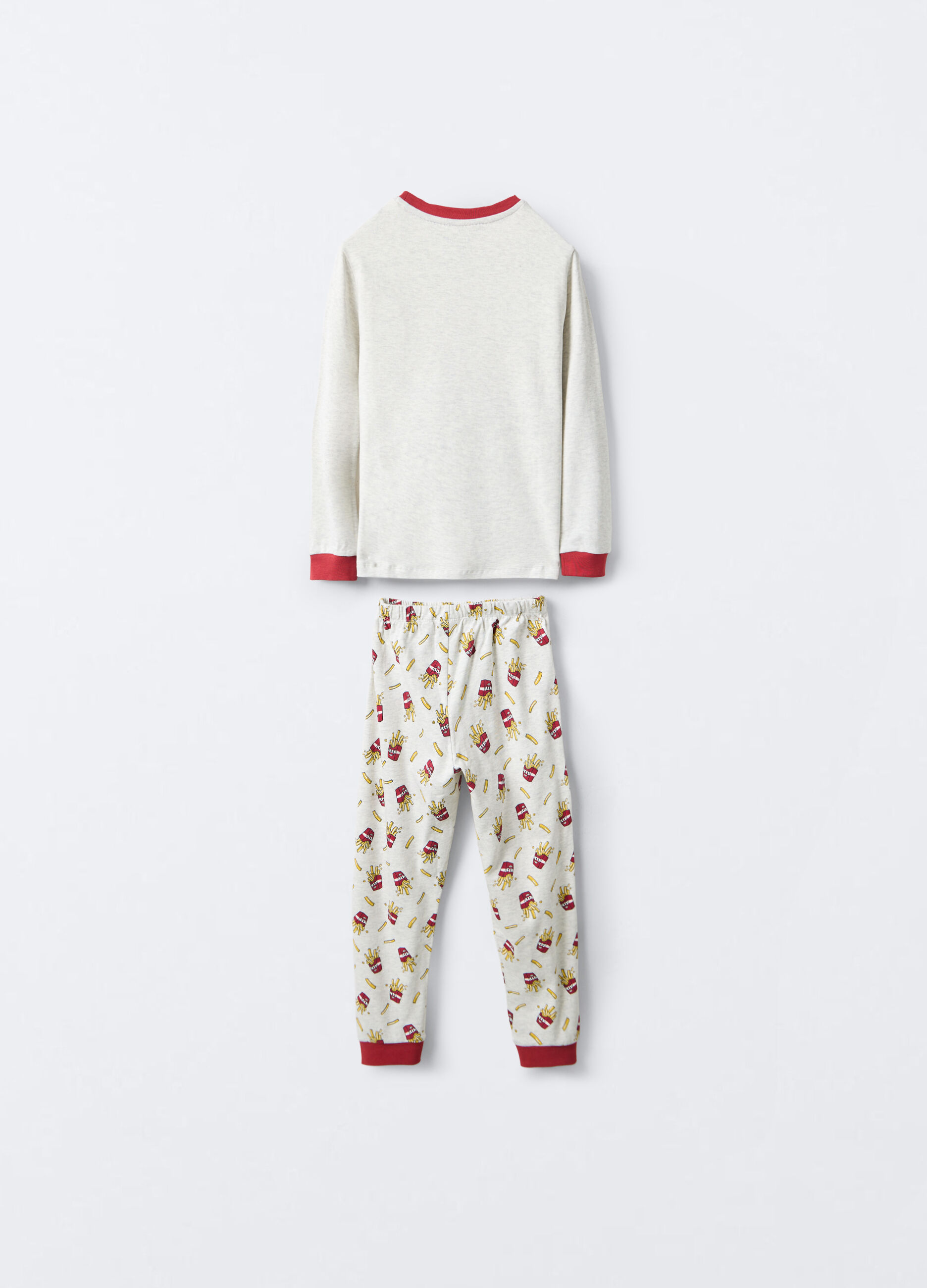 Set pigiama lungo in interlock di puro cotone bambino_1