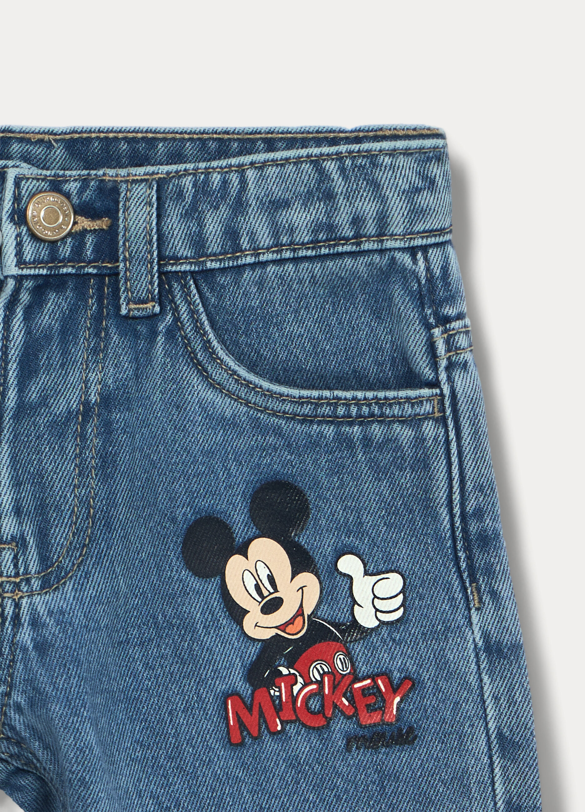 Pantaloni in denim di puro cotone bimbo_2