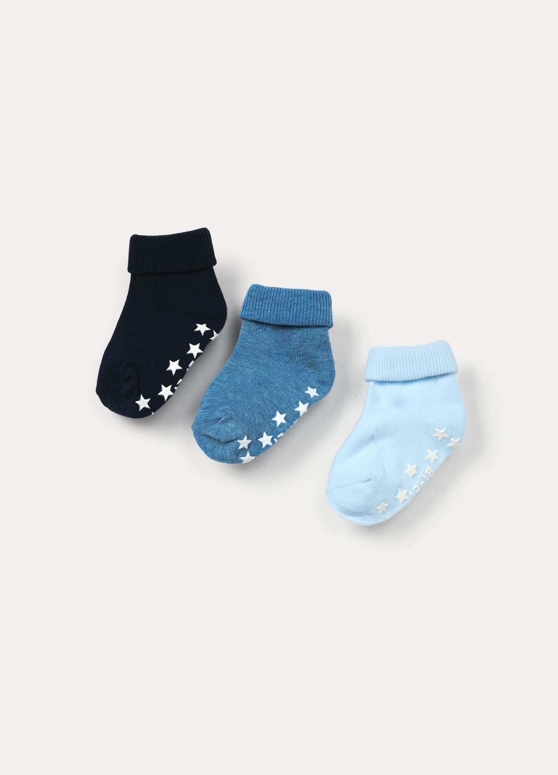 Pack 3 calze antiscivolo misto cotone stretch_1