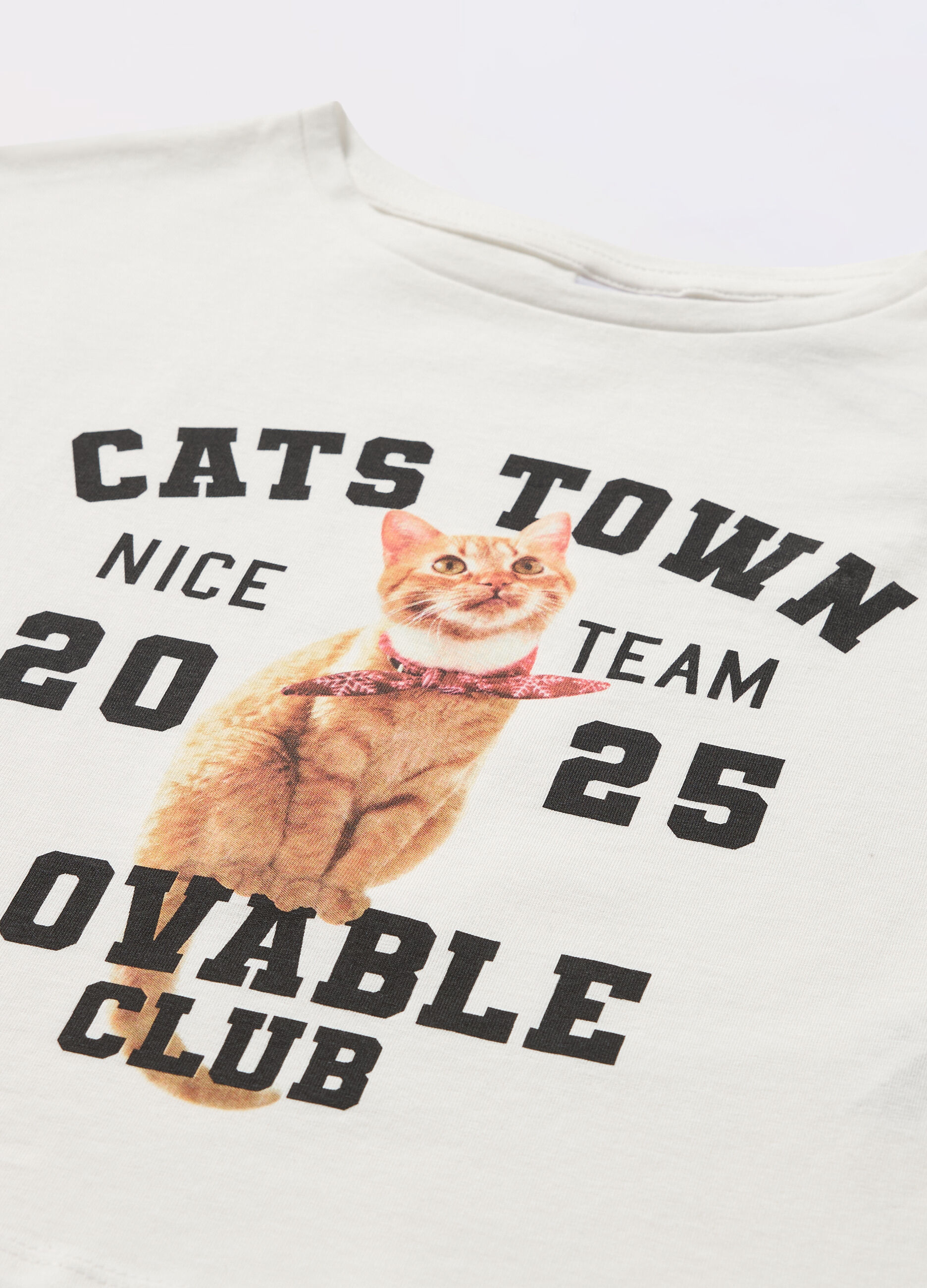 T-shirt in jersey di puro cotone ragazza_1