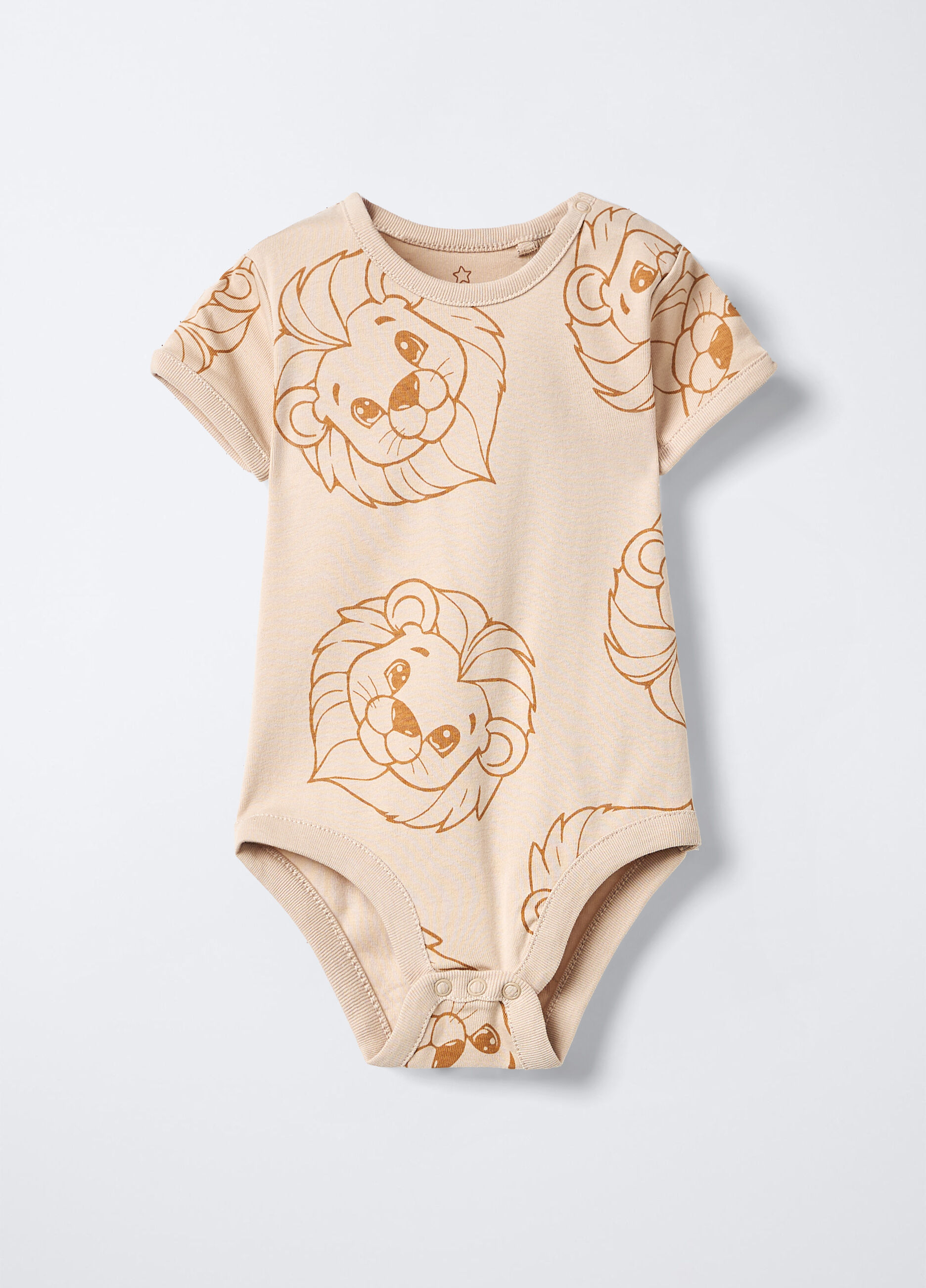 Body in costina di puro cotone neonato_0