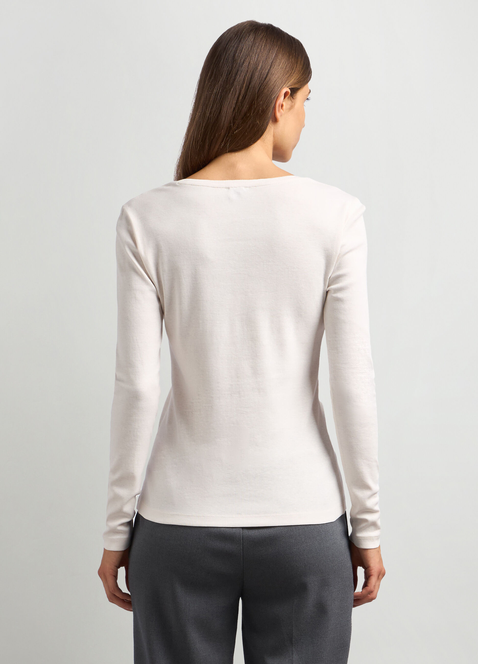 T-shirt in puro cotone donna_1