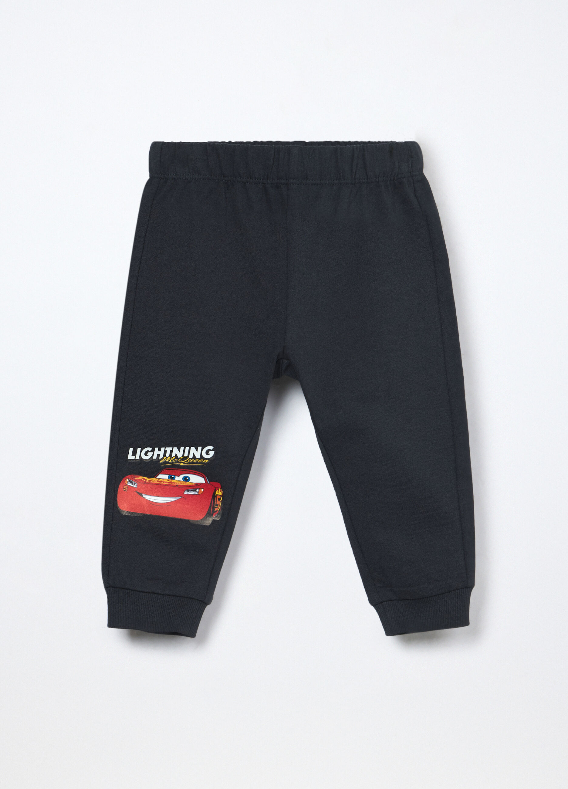 Jogger in french terry di puro cotone neonato_0