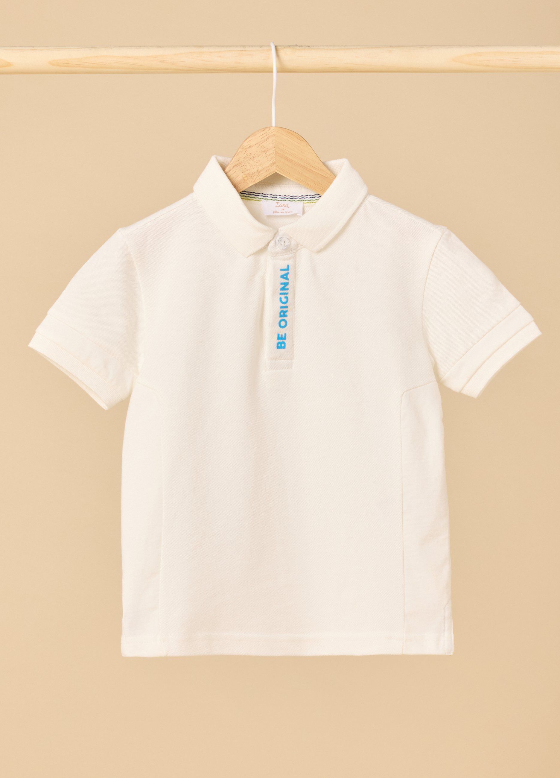 Polo IANA in puro cotone Piquet bambino_0