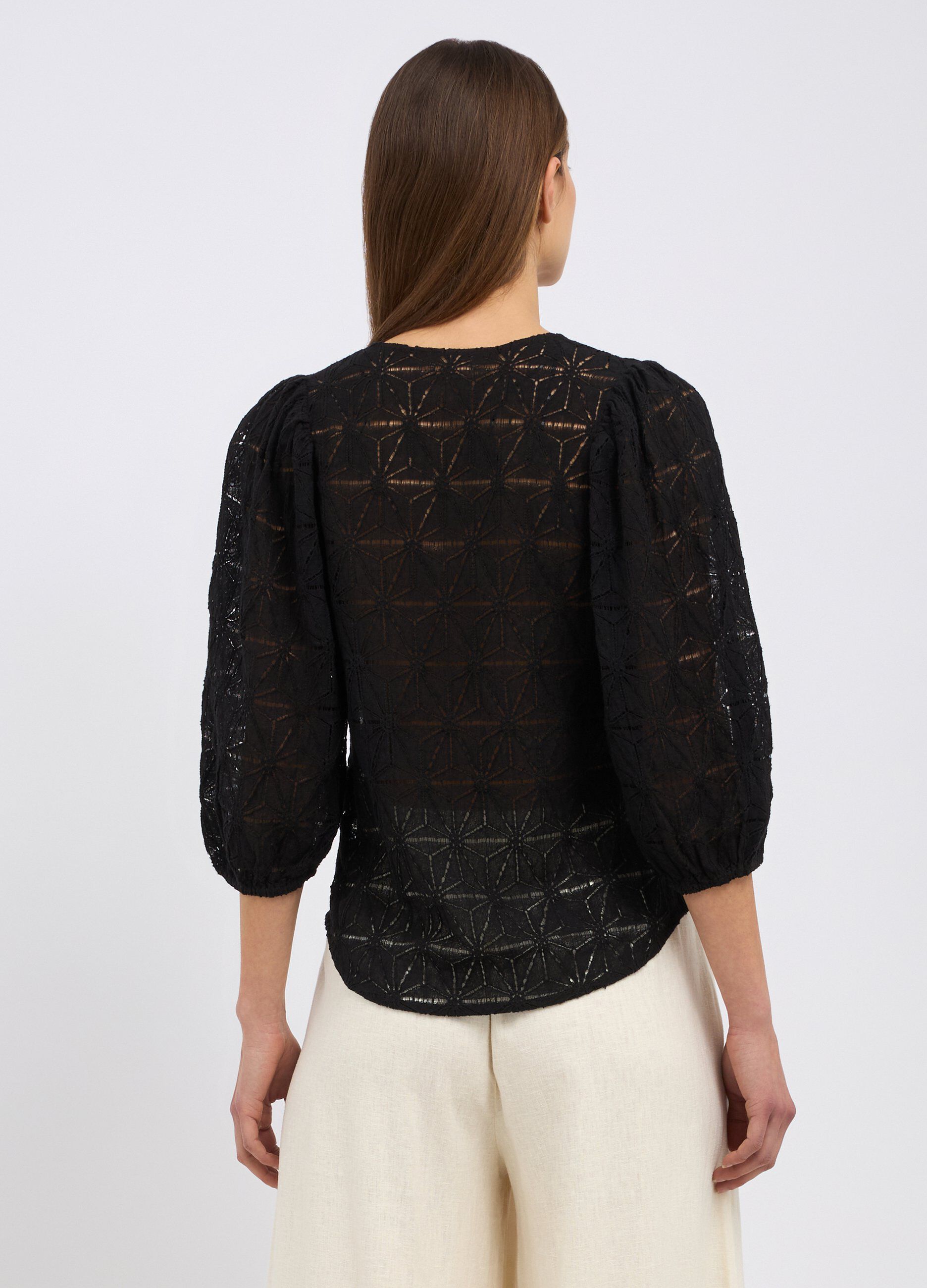 Blusa in misto cotone donna