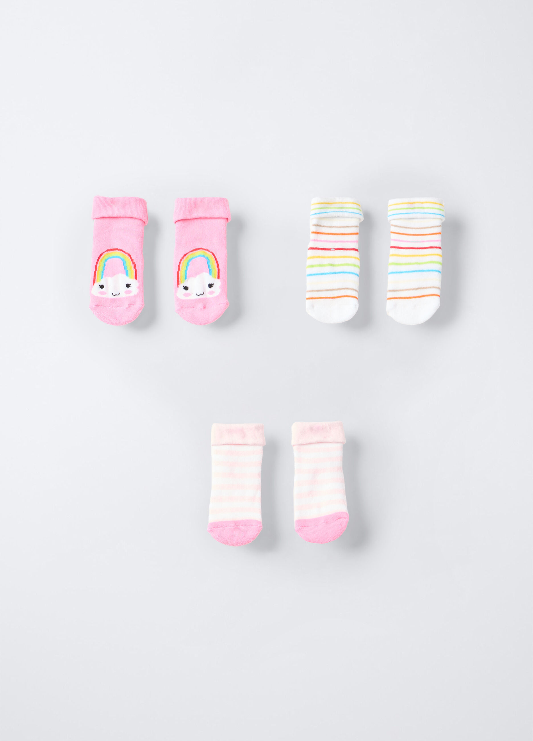 Pack 3 calze antiscivolo in spugna misto cotone stretch _0