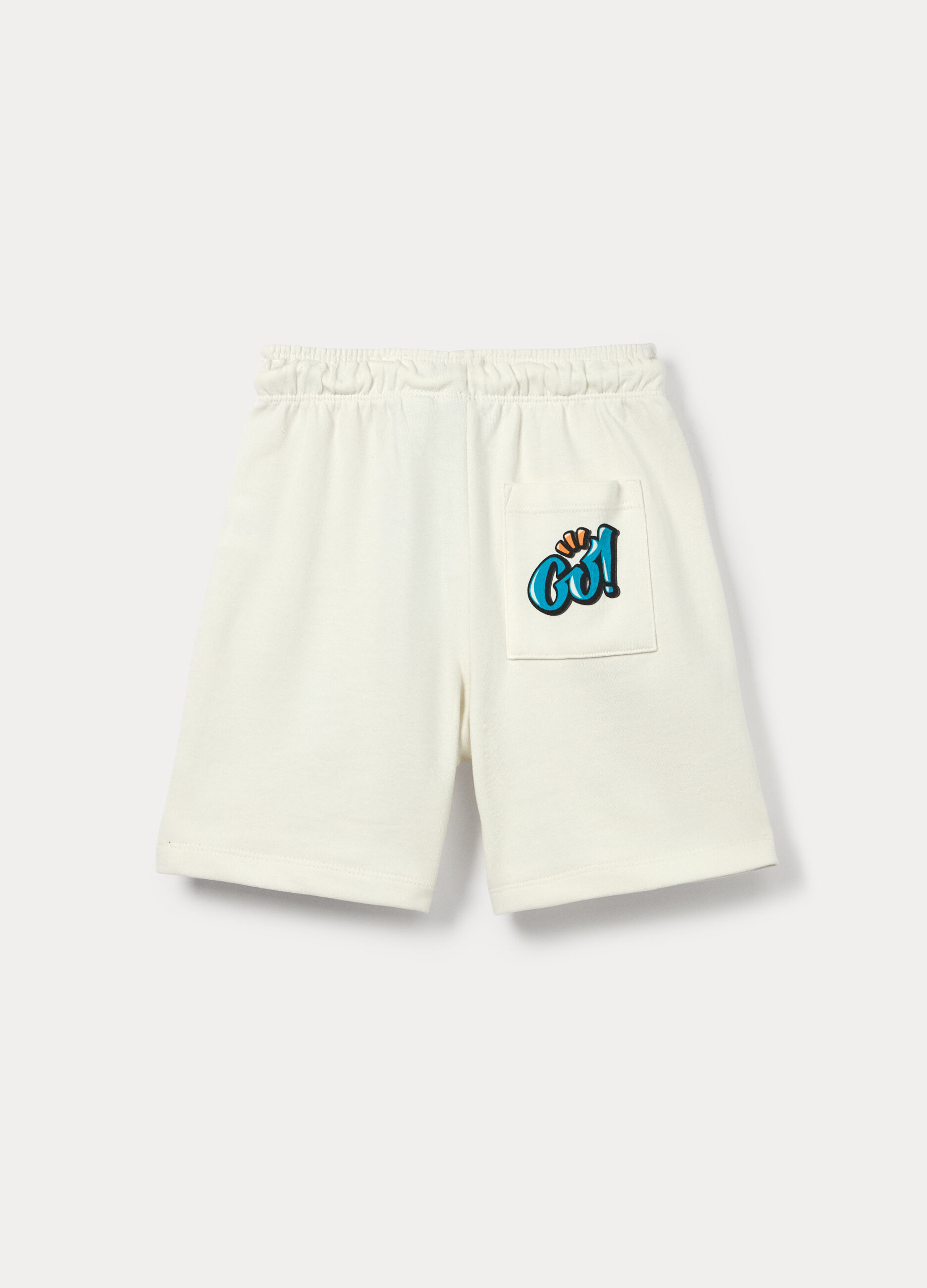 Shorts in french terry di puro cotone bambino_1