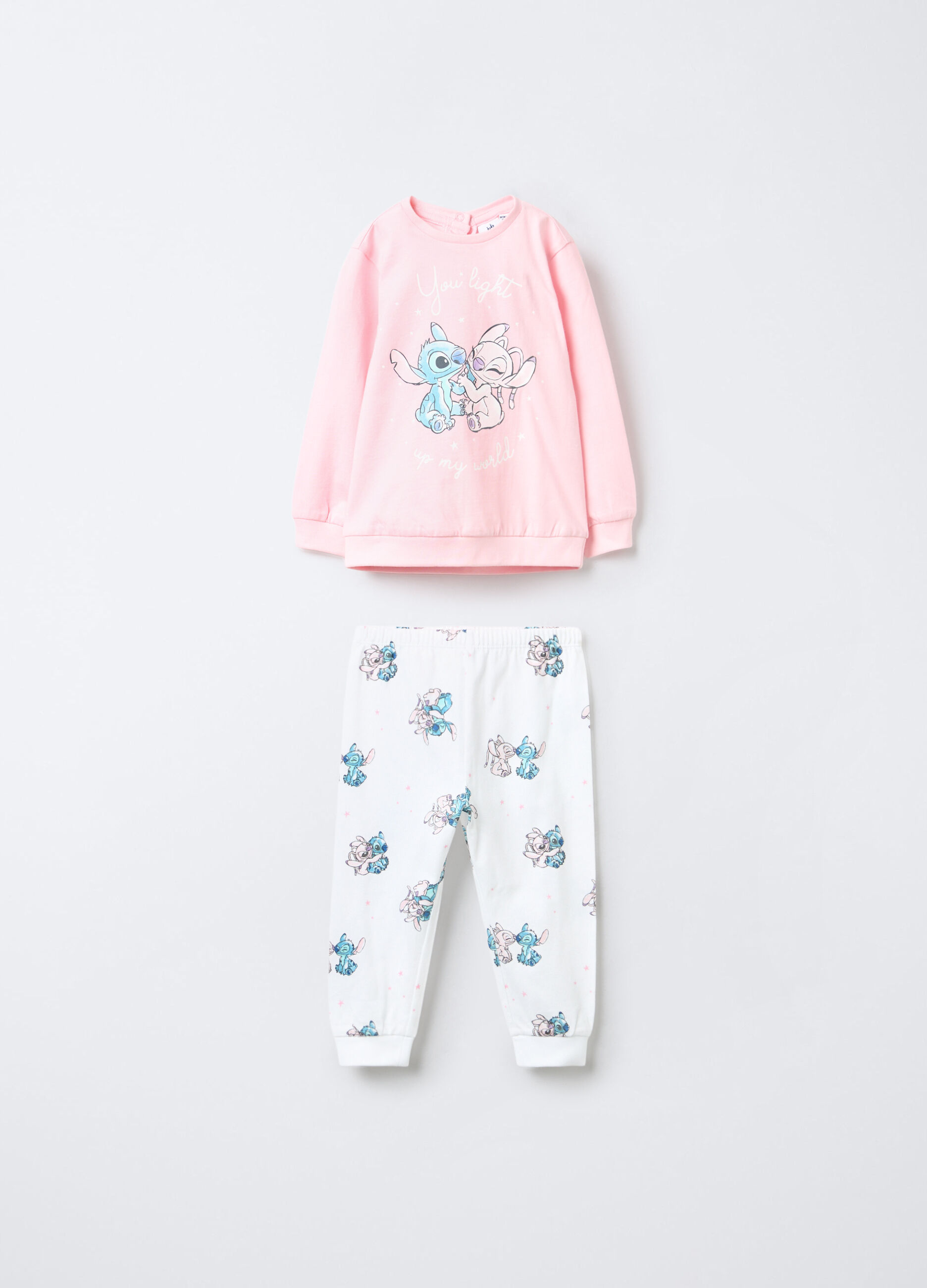 Set pigiama lungo Disney in jersey di puro cotone _0