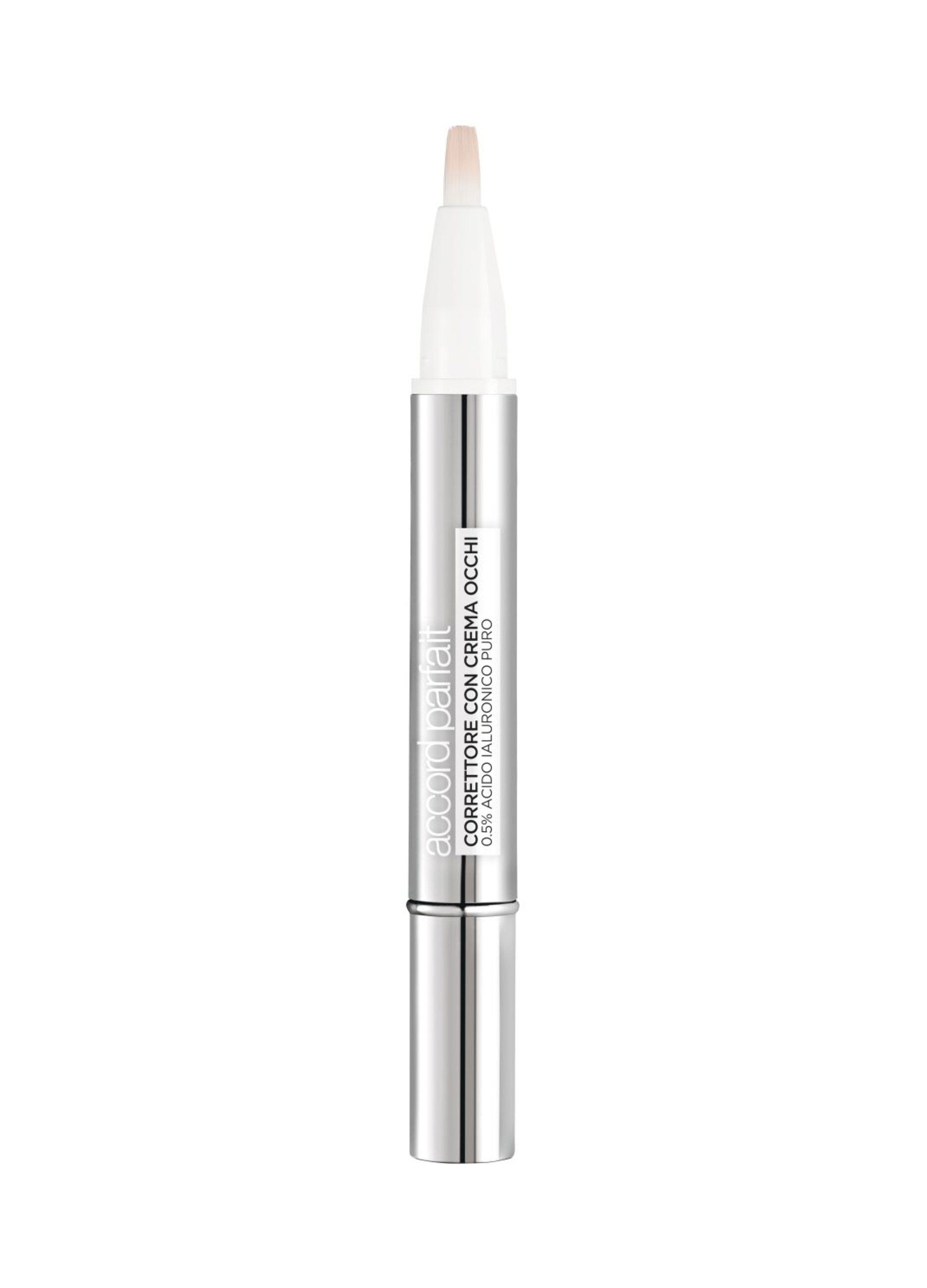 L'Oréal Paris Accord Parfait Correttore Con Crema Occhi, Formula con 0,5% di Acido Ialuronico, Pelle idratata e occhiaie minimizzate, Illumina, Corregge e Riduce le Imperfezioni in 8 Settimane, 1-2R.