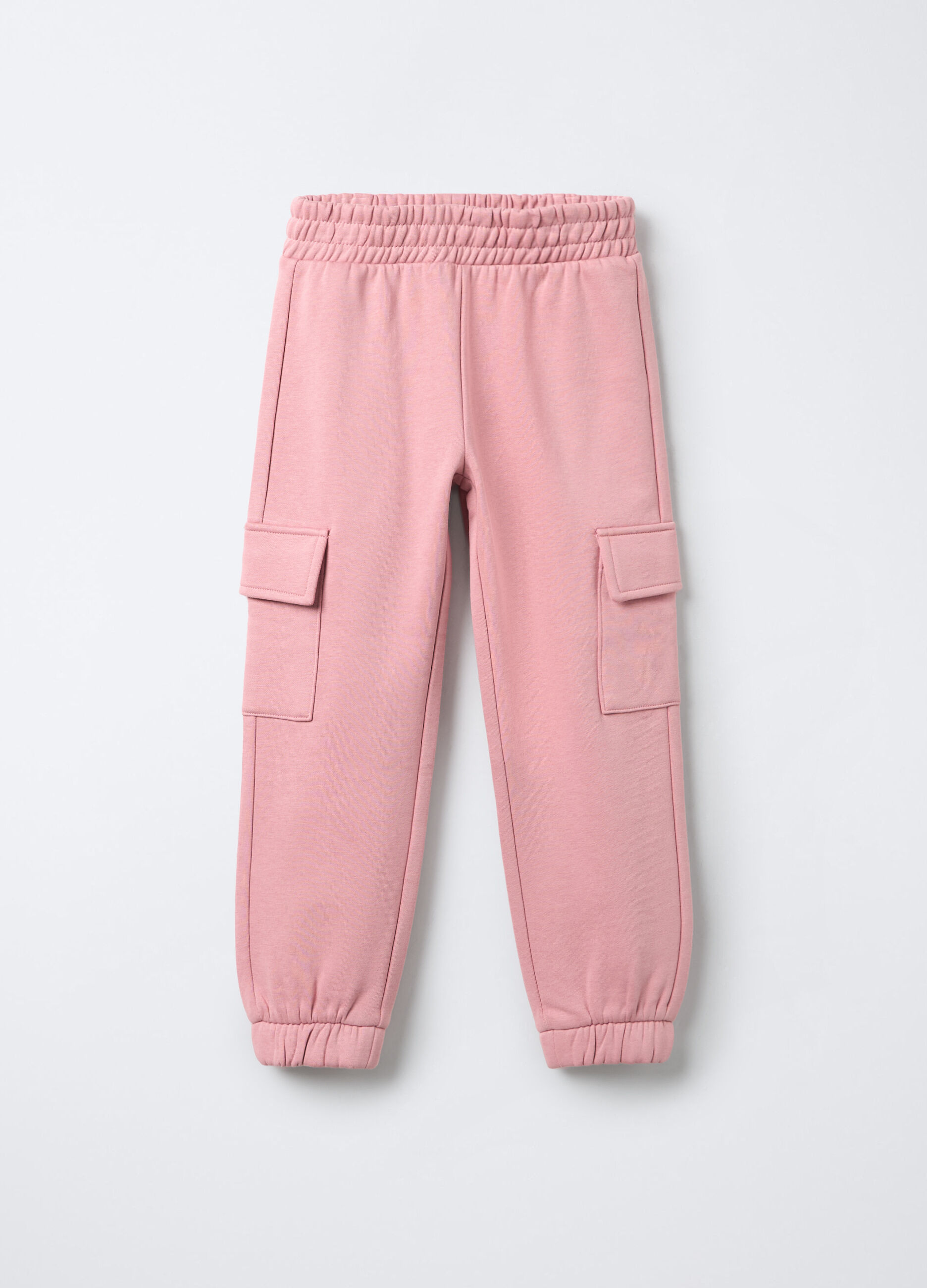 Jogger in felpa misto cotone bambina_0