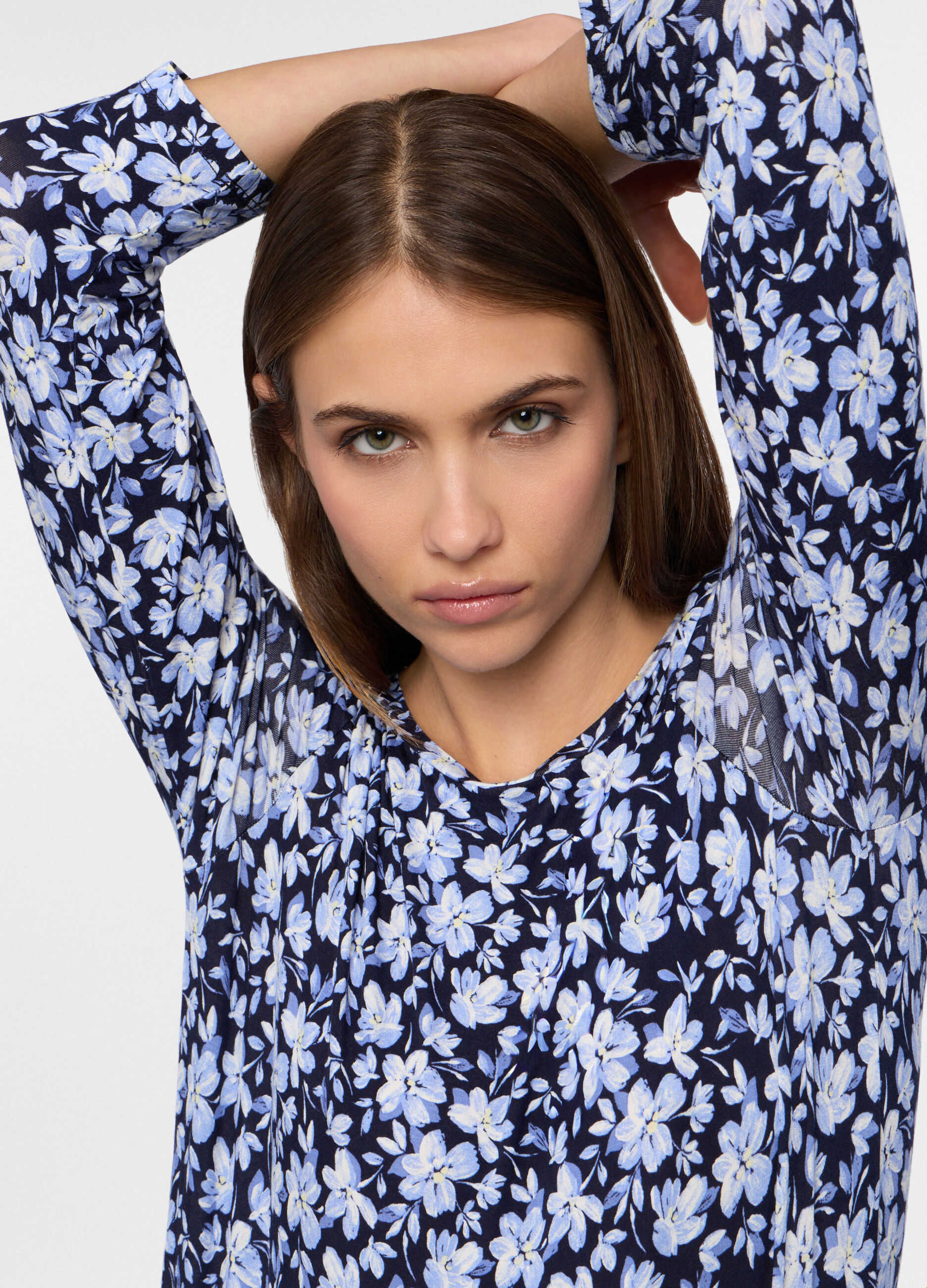 T-shirt girocollo stretch donna_2