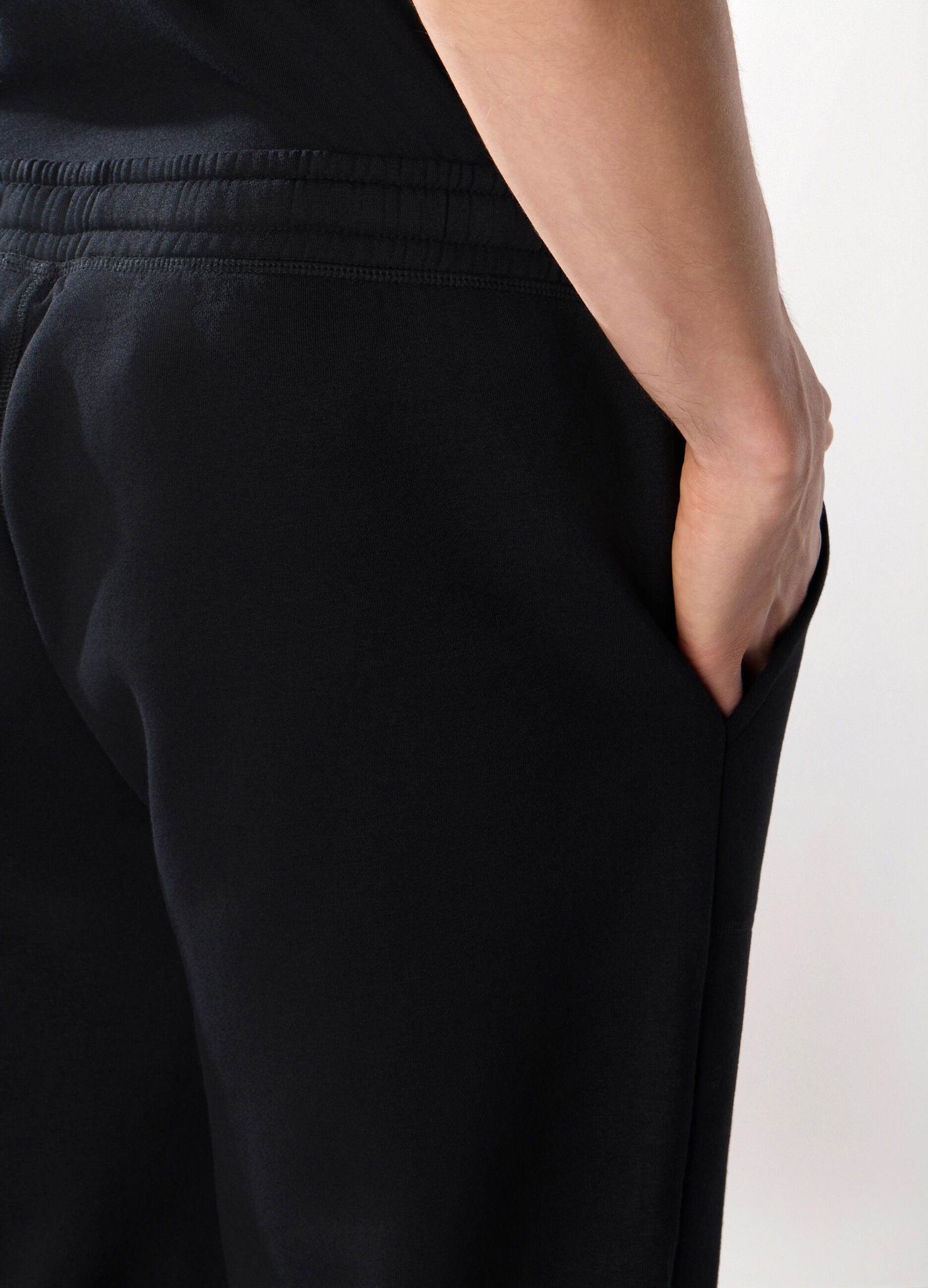 Jogger in felpa misto cotone uomo_2