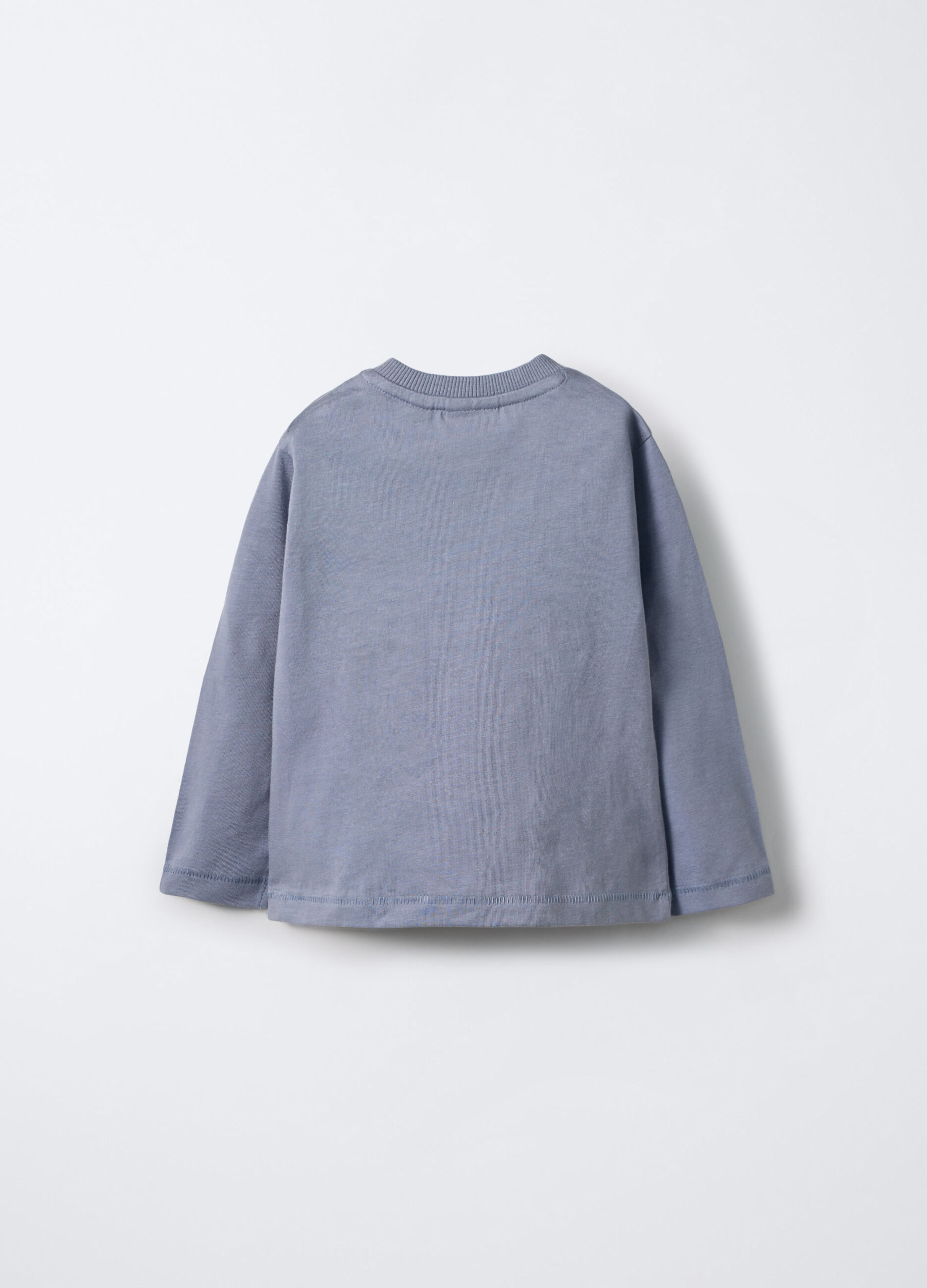 T-shirt girocollo in jersey di puro cotone bimbo_1