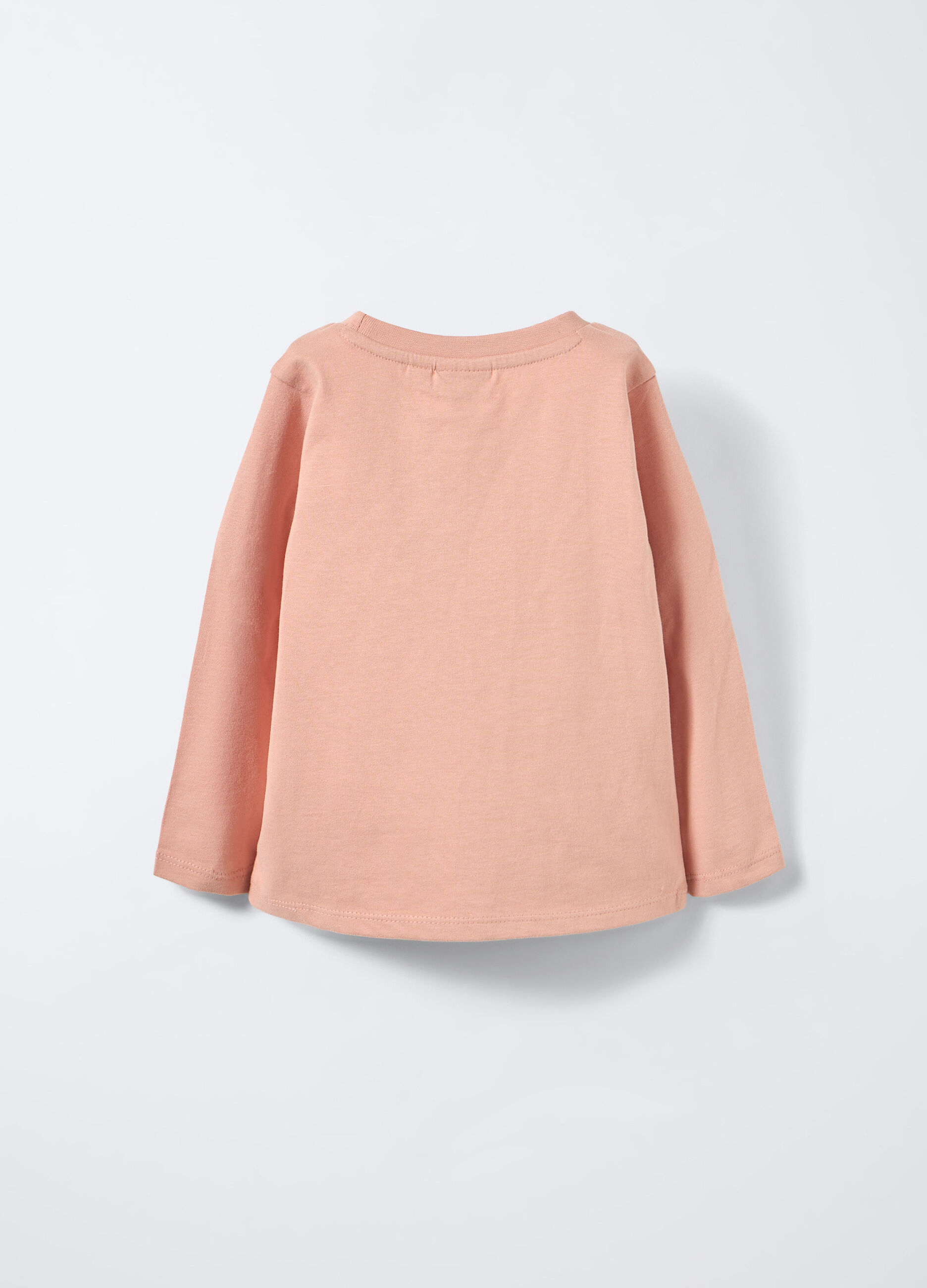 T-shirt girocollo in jersey di puro cotone bimba_1