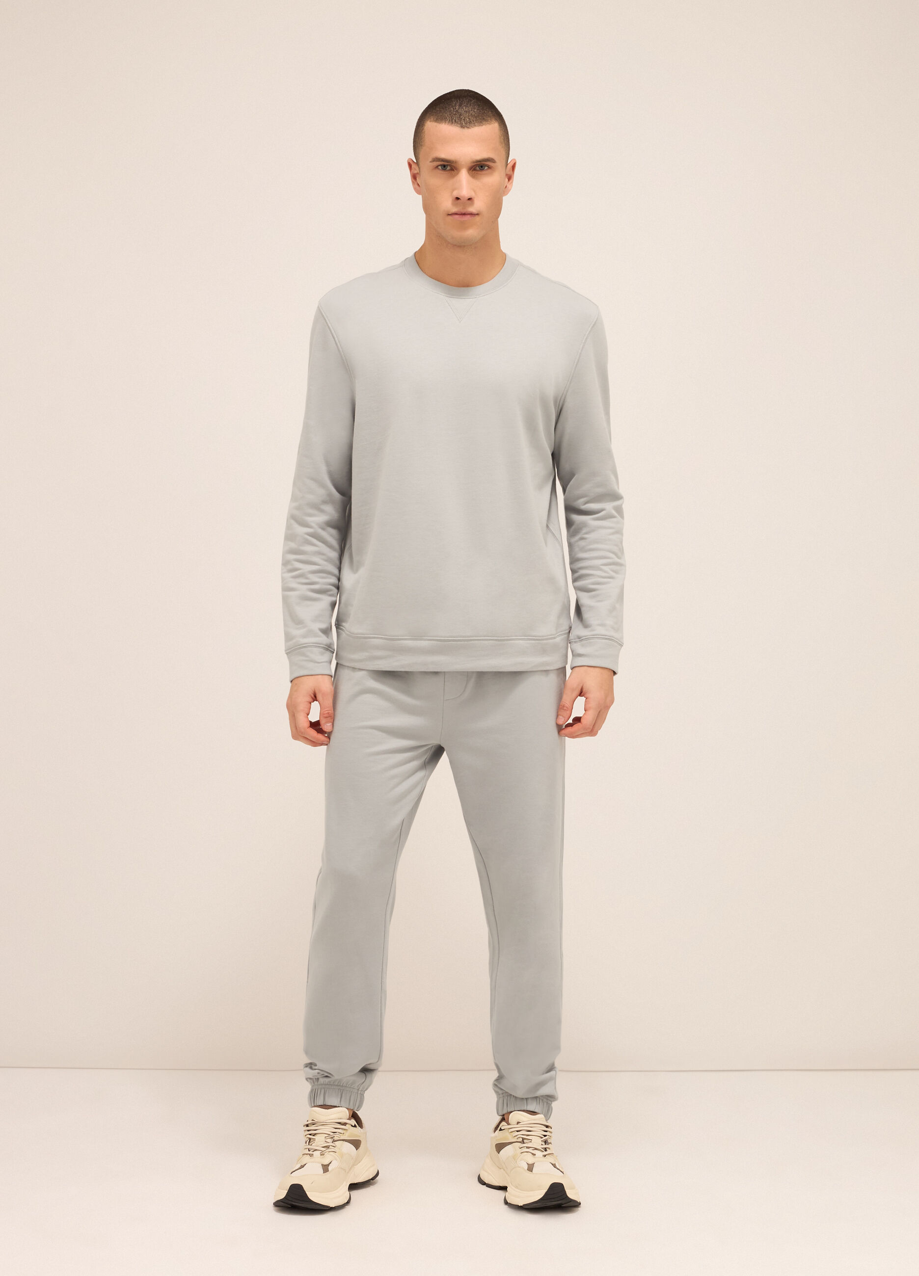 Jogger leisure in puro cotone uomo_0