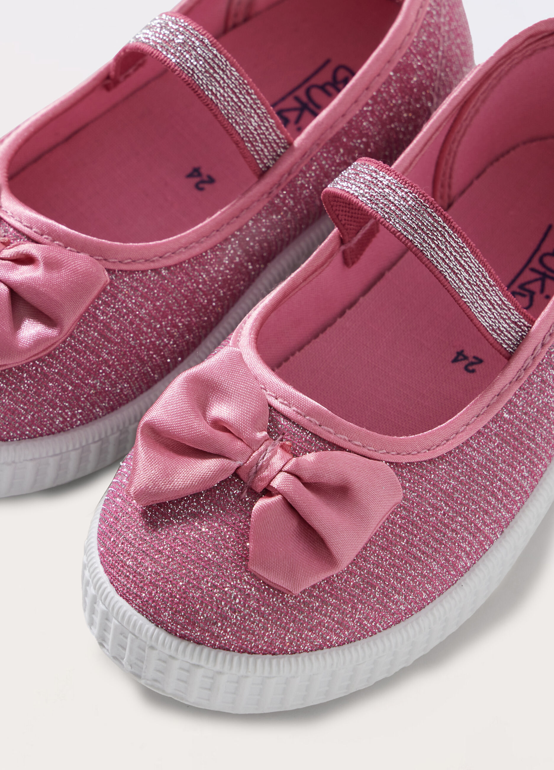 Ballerine lurex con fiocco bambina_1