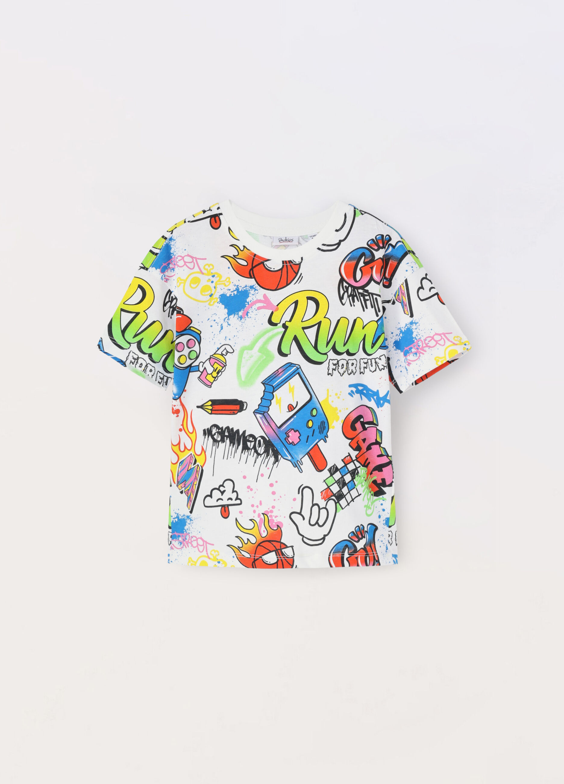 T-shirt in jersey di puro cotone bambino_0